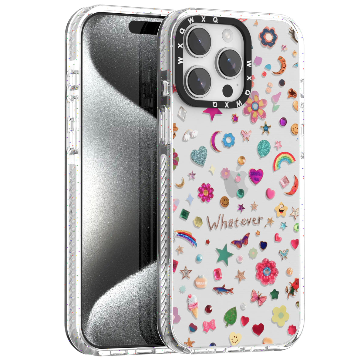 for iPhone 16 pro max Graffiti of Cartoon Animal Clear Phone Case | TPU+PC Premium Painted Anti-Drop Phone Case Superior Shock Absorption Military-Grade Drop Protection cover