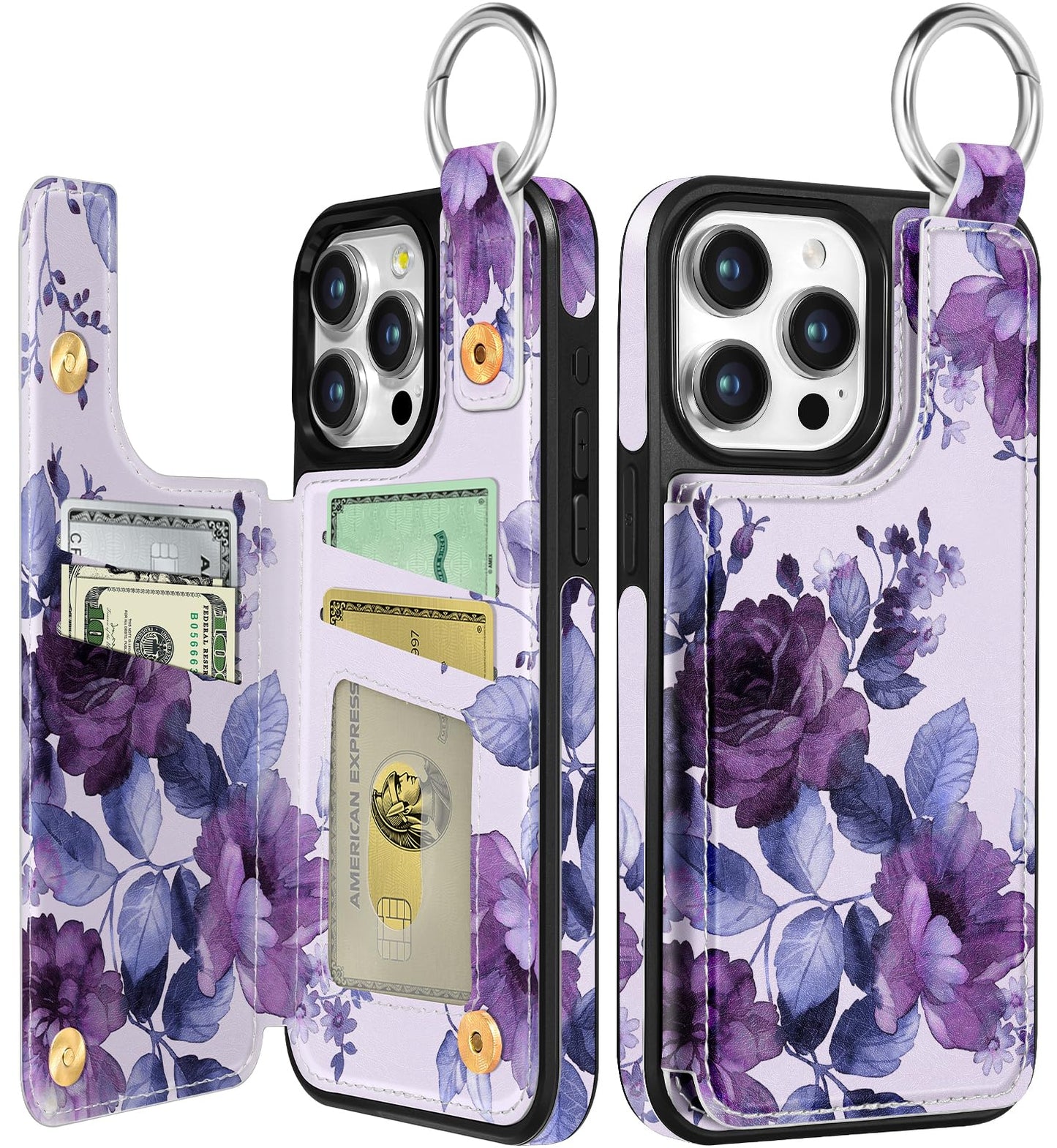 Shorogyt Compatible with iPhone 17 Pro Max Wallet Case with Card Holder - Cute Dog Lover Design Kickstand for Magnetic Clasp Back Flip Folio Leather Phone Covers for Women Men Girls