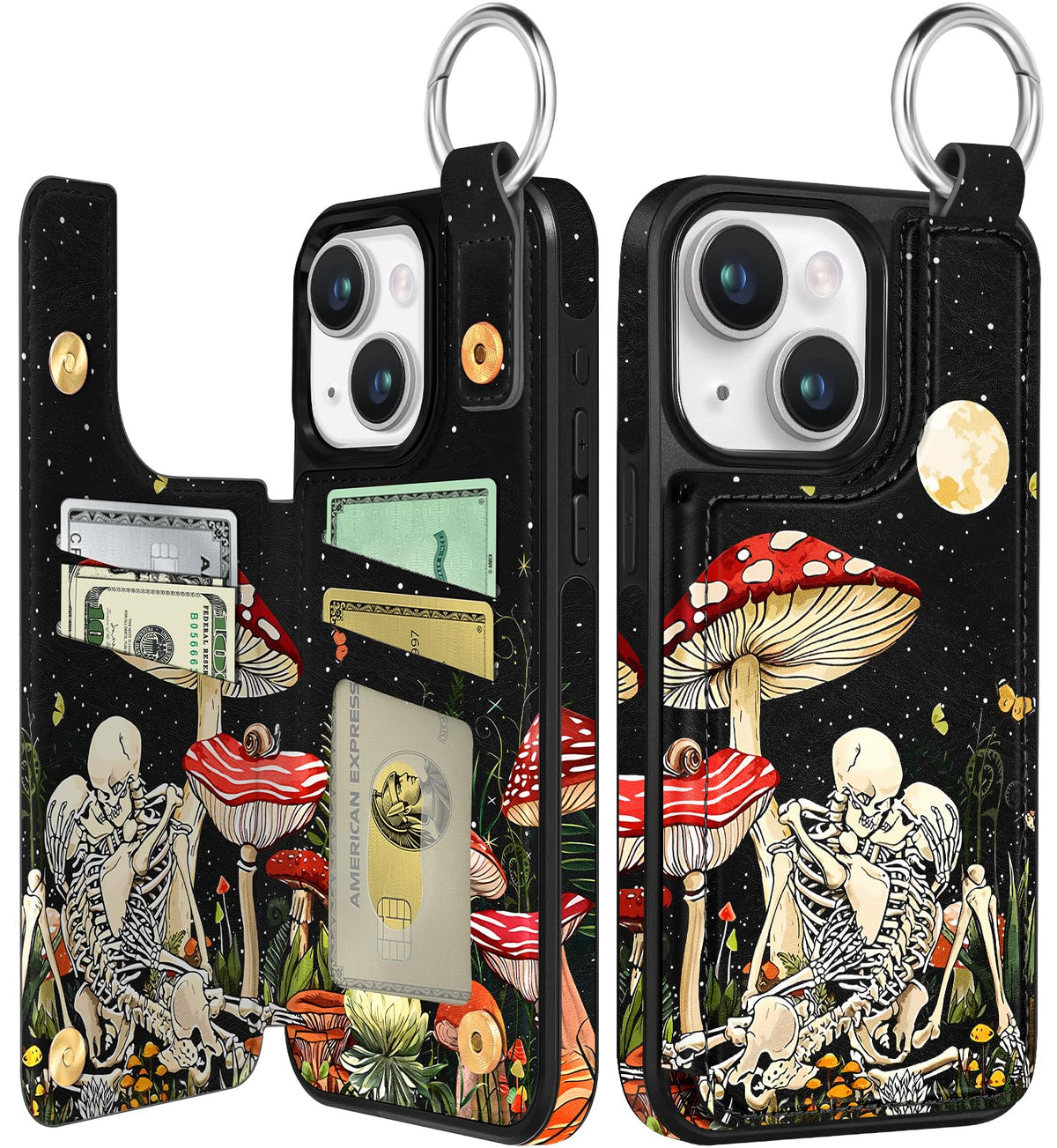 Shorogyt Compatible with iPhone 17 Pro Max Wallet Case with Card Holder - Cute Dog Lover Design Kickstand for Magnetic Clasp Back Flip Folio Leather Phone Covers for Women Men Girls