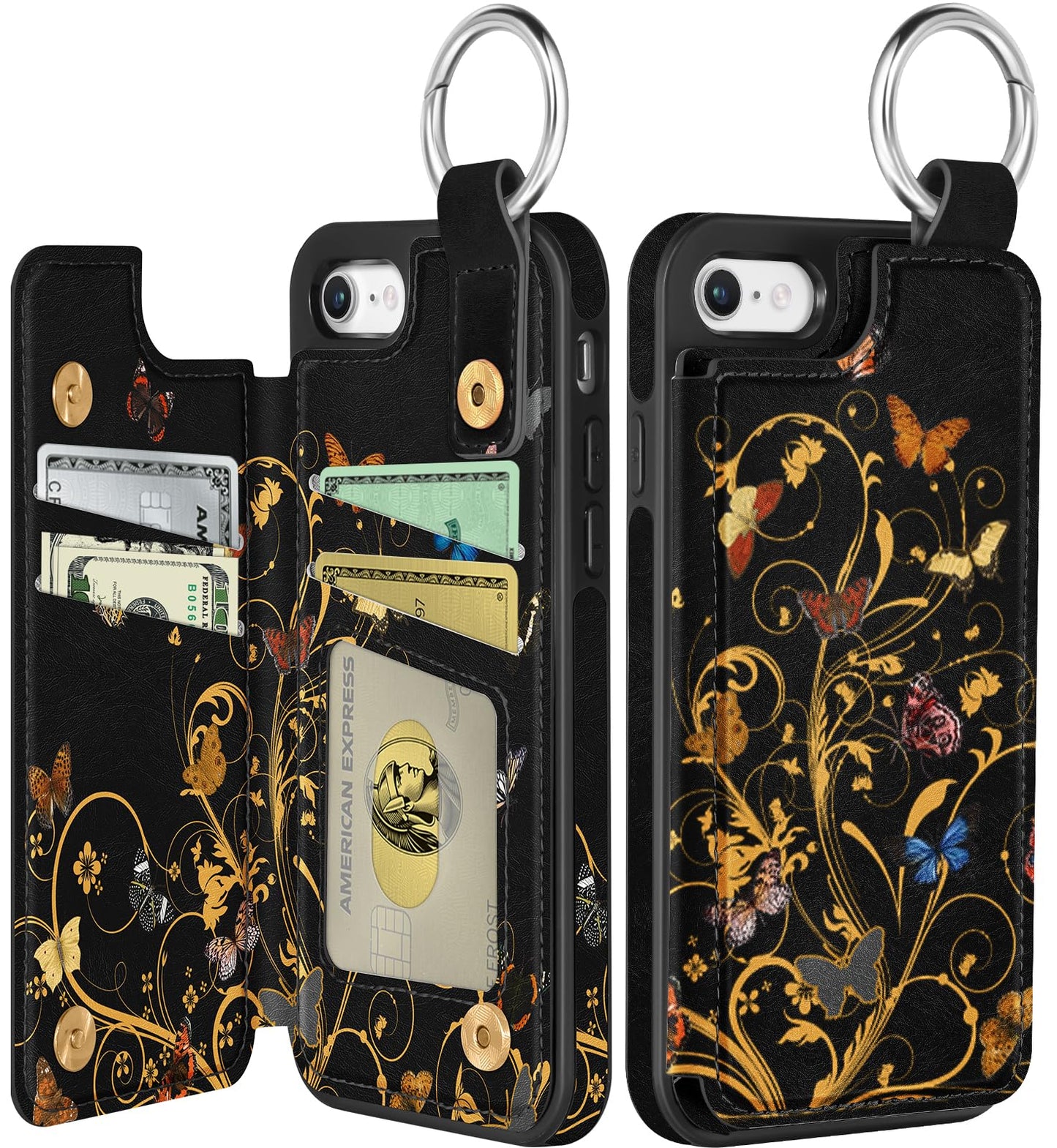 Shorogyt Compatible with iPhone 17 Pro Max Wallet Case with Card Holder - Cute Dog Lover Design Kickstand for Magnetic Clasp Back Flip Folio Leather Phone Covers for Women Men Girls
