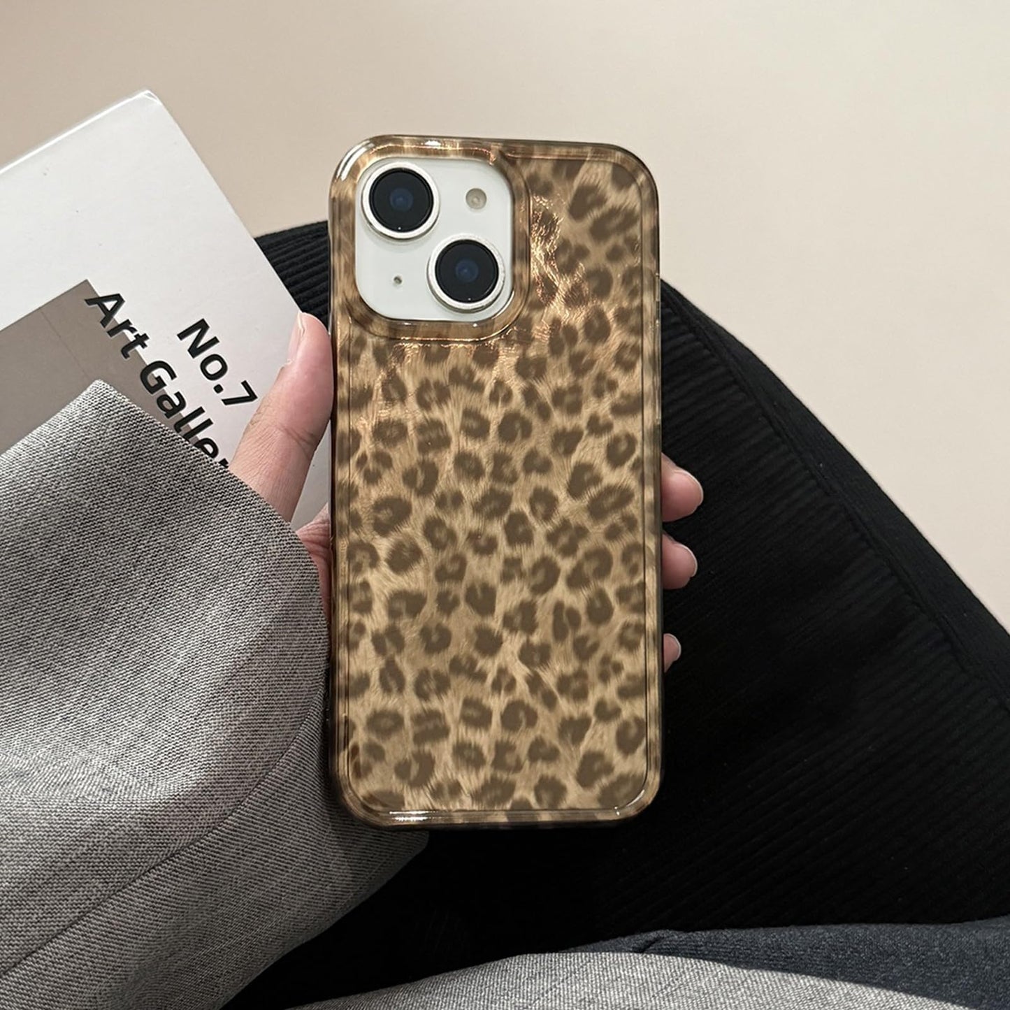 inewateri Compatible for iPhone 16 Pro Max Case with Cute Cheetah Leopard Print Retro Aesthetics Design Soft Slim TPU Shockproof Protective Bumper Glitter Shiny Phone Cover-Blue