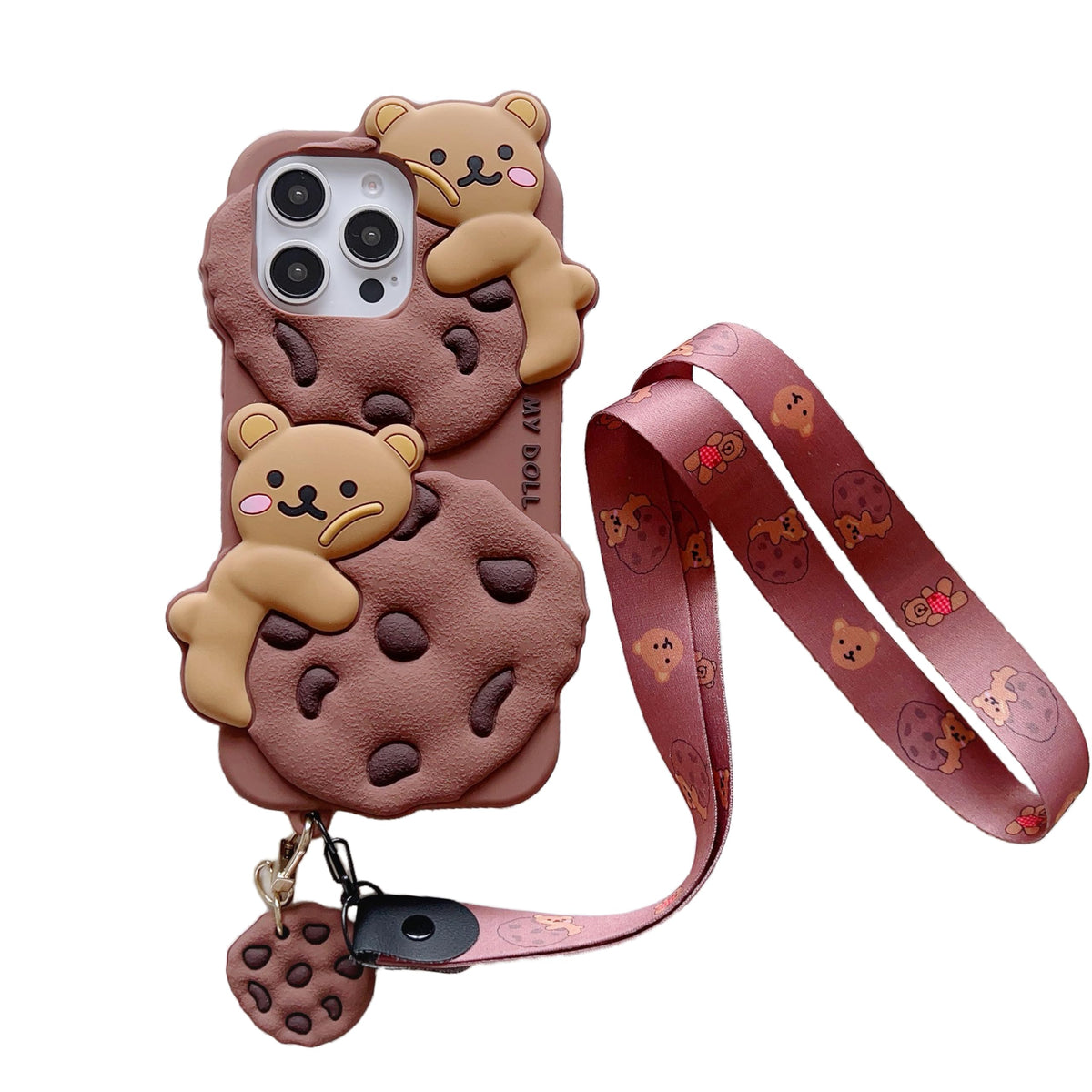 3D Potato Case for iPhone 16 6.1",Cartoon Cute Kawaii Lovely Character Potato Man with Pendant Shape Kids Teens Girls Women Soft Silicone Case for iPhone 16 6.1 inch 2024