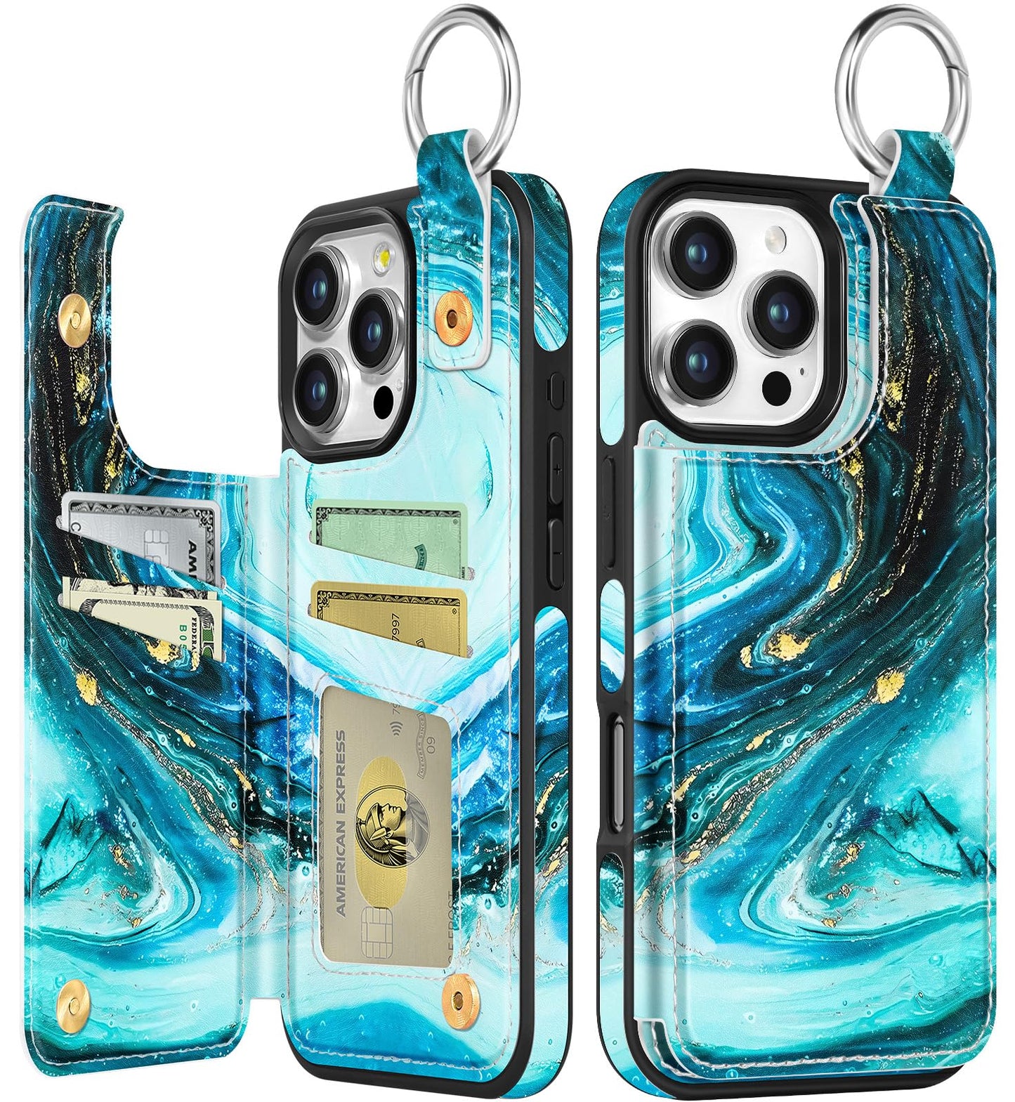 Shorogyt Compatible with iPhone 17 Pro Max Wallet Case with Card Holder - Cute Dog Lover Design Kickstand for Magnetic Clasp Back Flip Folio Leather Phone Covers for Women Men Girls
