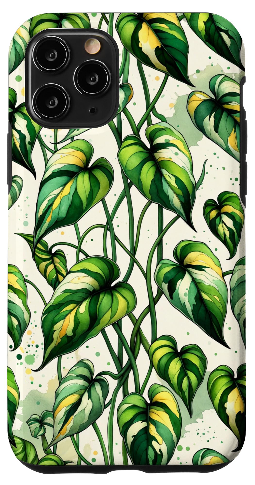 iPhone 14 Nature-Inspired Botanical Pothos House Plant Decorative Case