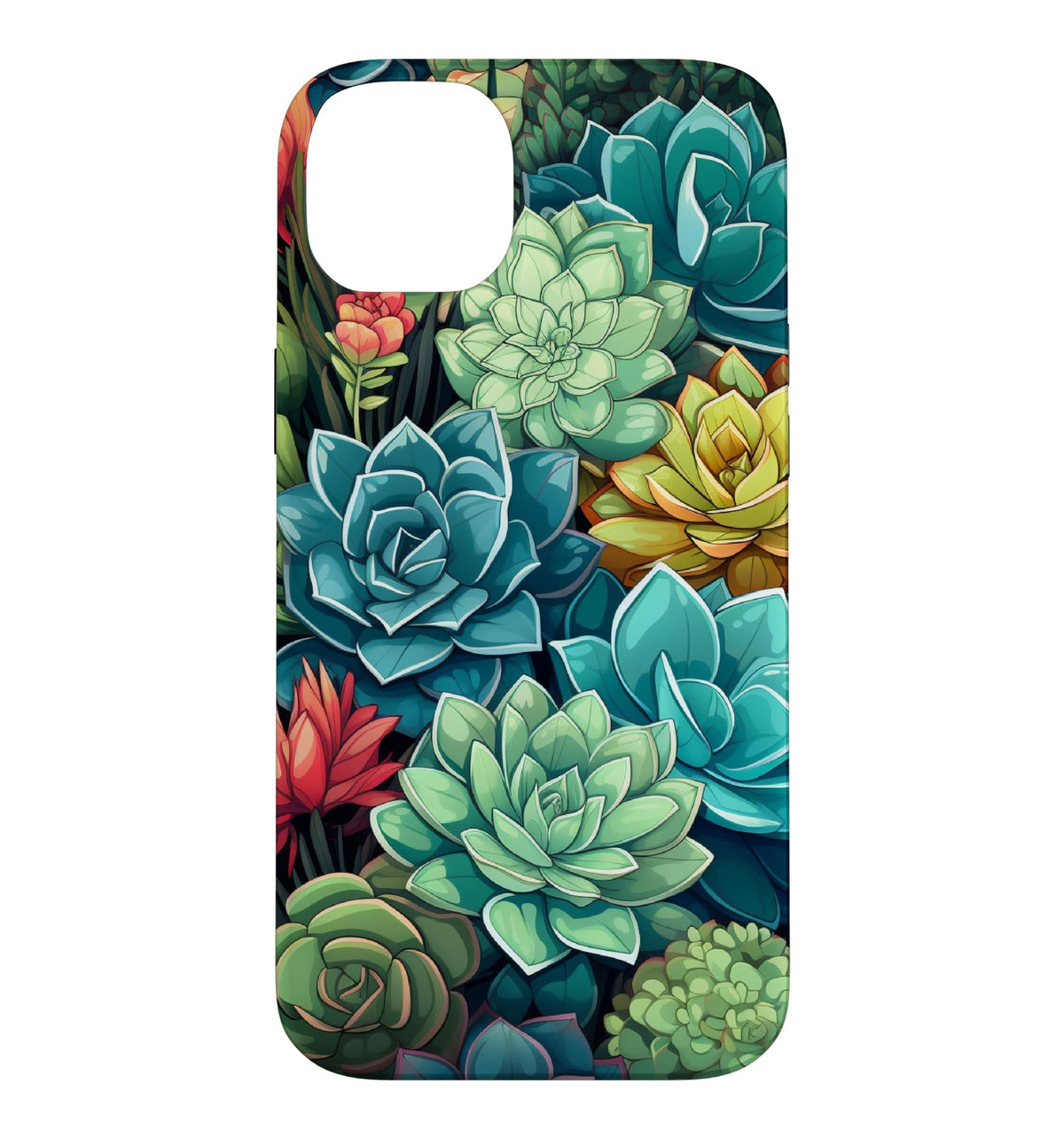Succulent Plant Botanical Green Floral Pattern Flower Cactus Case for iPhone Air