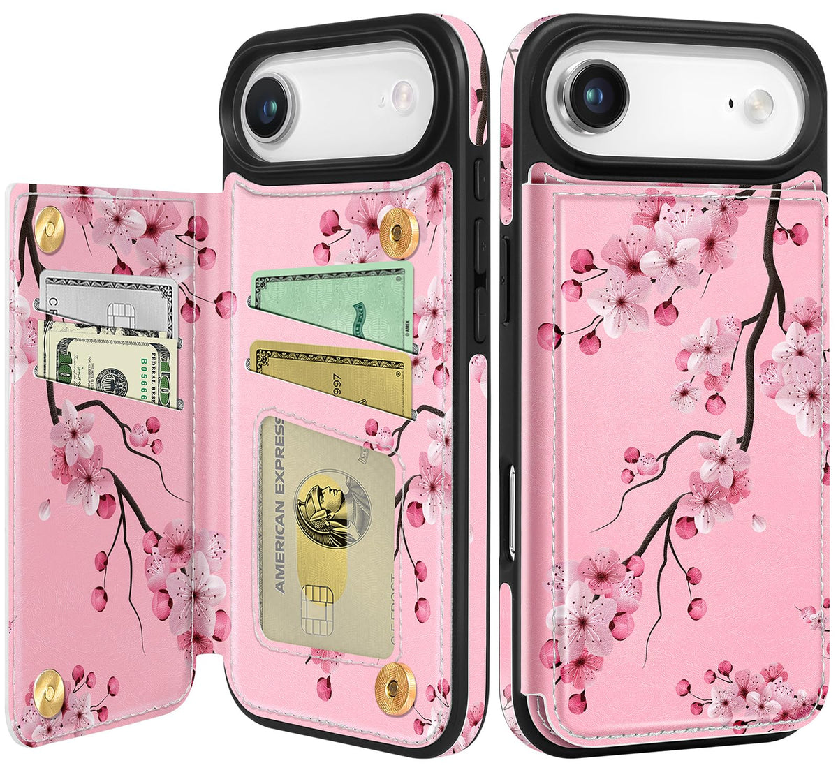 Shorogyt Compatible with iPhone 17 Pro Max Wallet Case with Card Holder - Cute Dog Lover Design Kickstand for Magnetic Clasp Back Flip Folio Leather Phone Covers for Women Men Girls