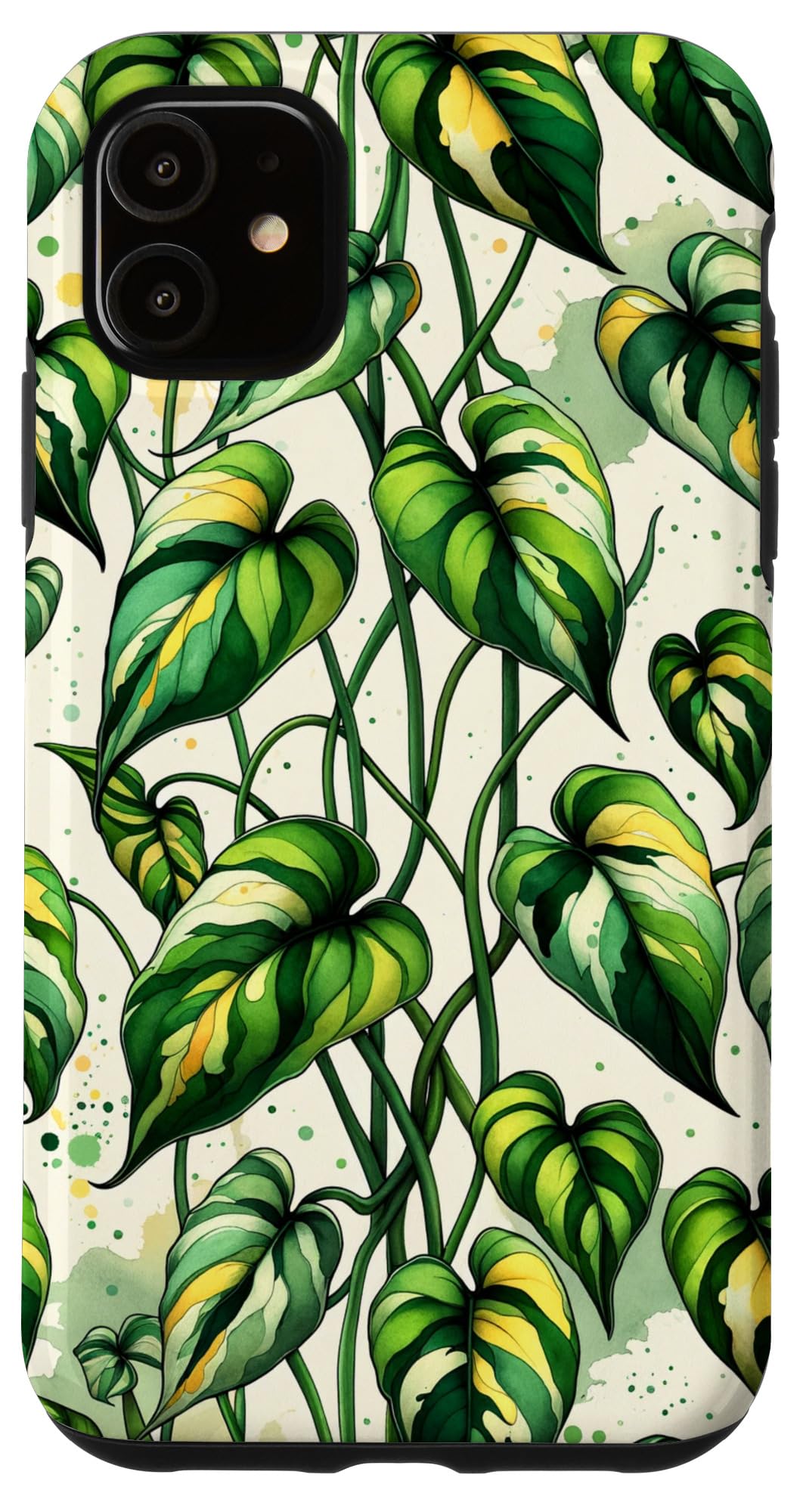 iPhone 14 Nature-Inspired Botanical Pothos House Plant Decorative Case