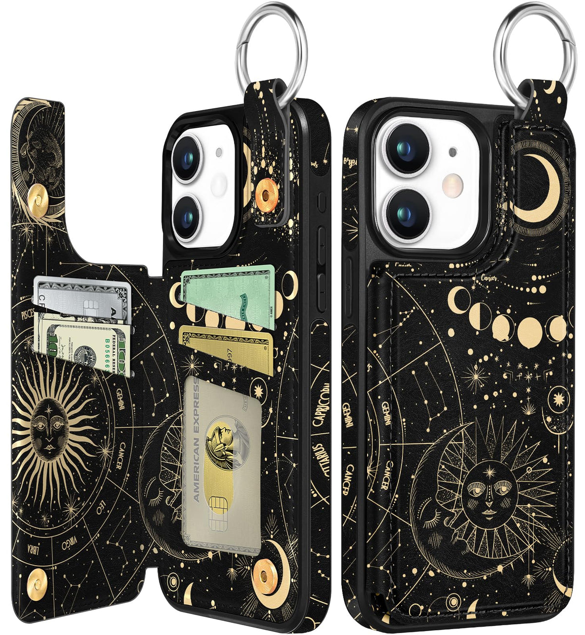 Shorogyt Compatible with iPhone 17 Pro Max Wallet Case with Card Holder - Cute Dog Lover Design Kickstand for Magnetic Clasp Back Flip Folio Leather Phone Covers for Women Men Girls