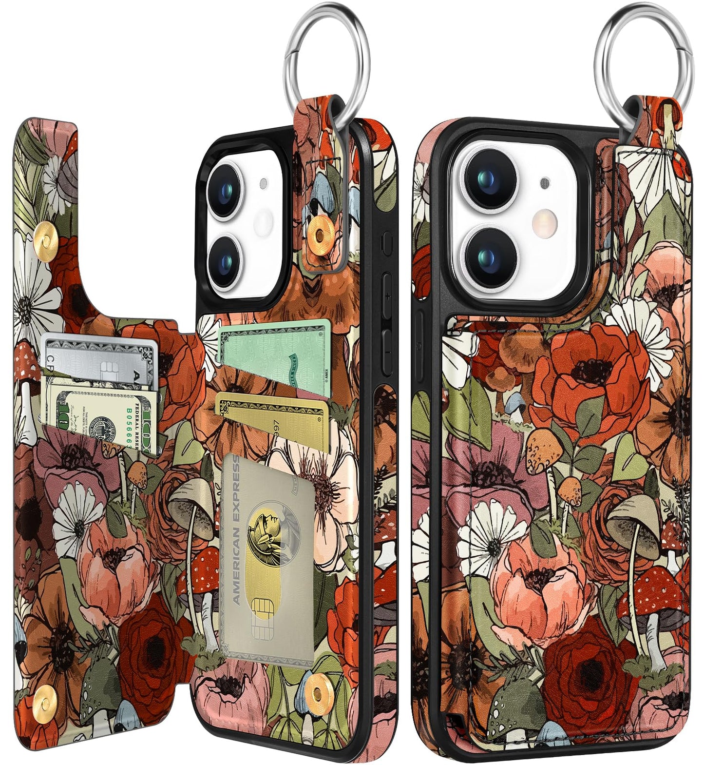 Shorogyt Compatible with iPhone 17 Pro Max Wallet Case with Card Holder - Cute Dog Lover Design Kickstand for Magnetic Clasp Back Flip Folio Leather Phone Covers for Women Men Girls
