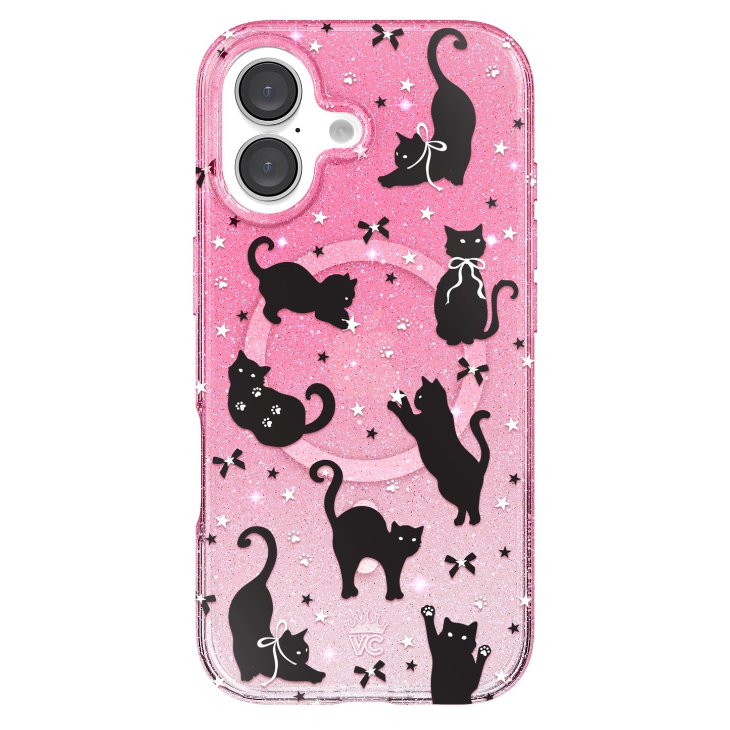 VELVET CAVIAR Christmas Phone Case for iPhone 16 - Compatible with MagSafe [10ft Drop Tested] - Holiday Peppermint Glitter Winter Theme