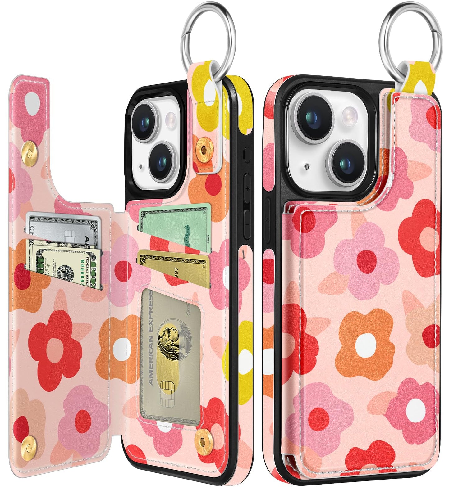 Shorogyt Compatible with iPhone 17 Pro Max Wallet Case with Card Holder - Cute Dog Lover Design Kickstand for Magnetic Clasp Back Flip Folio Leather Phone Covers for Women Men Girls