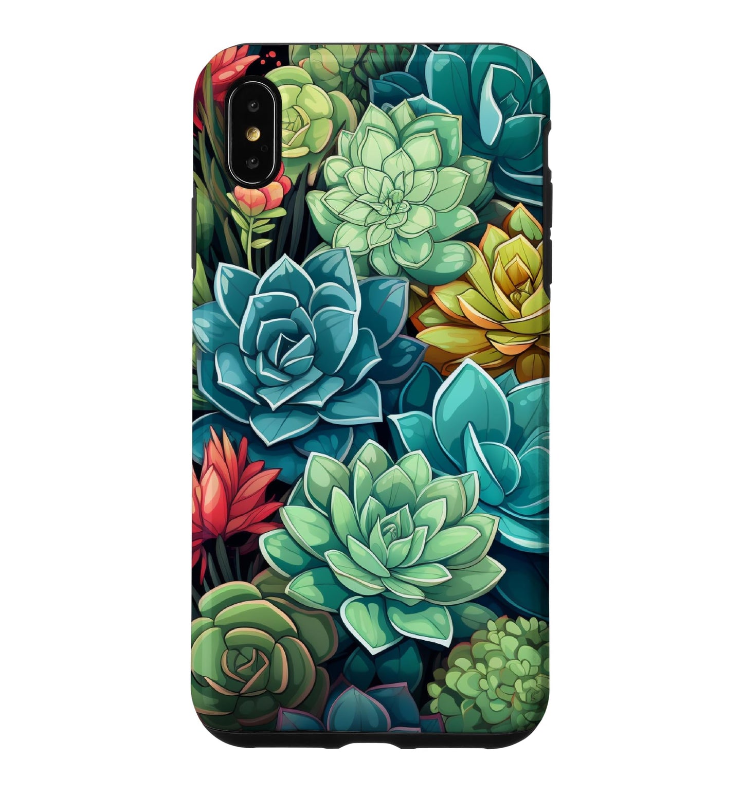 Succulent Plant Botanical Green Floral Pattern Flower Cactus Case for iPhone Air