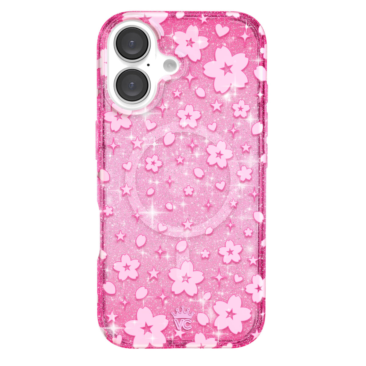 VELVET CAVIAR Christmas Phone Case for iPhone 16 - Compatible with MagSafe [10ft Drop Tested] - Holiday Peppermint Glitter Winter Theme