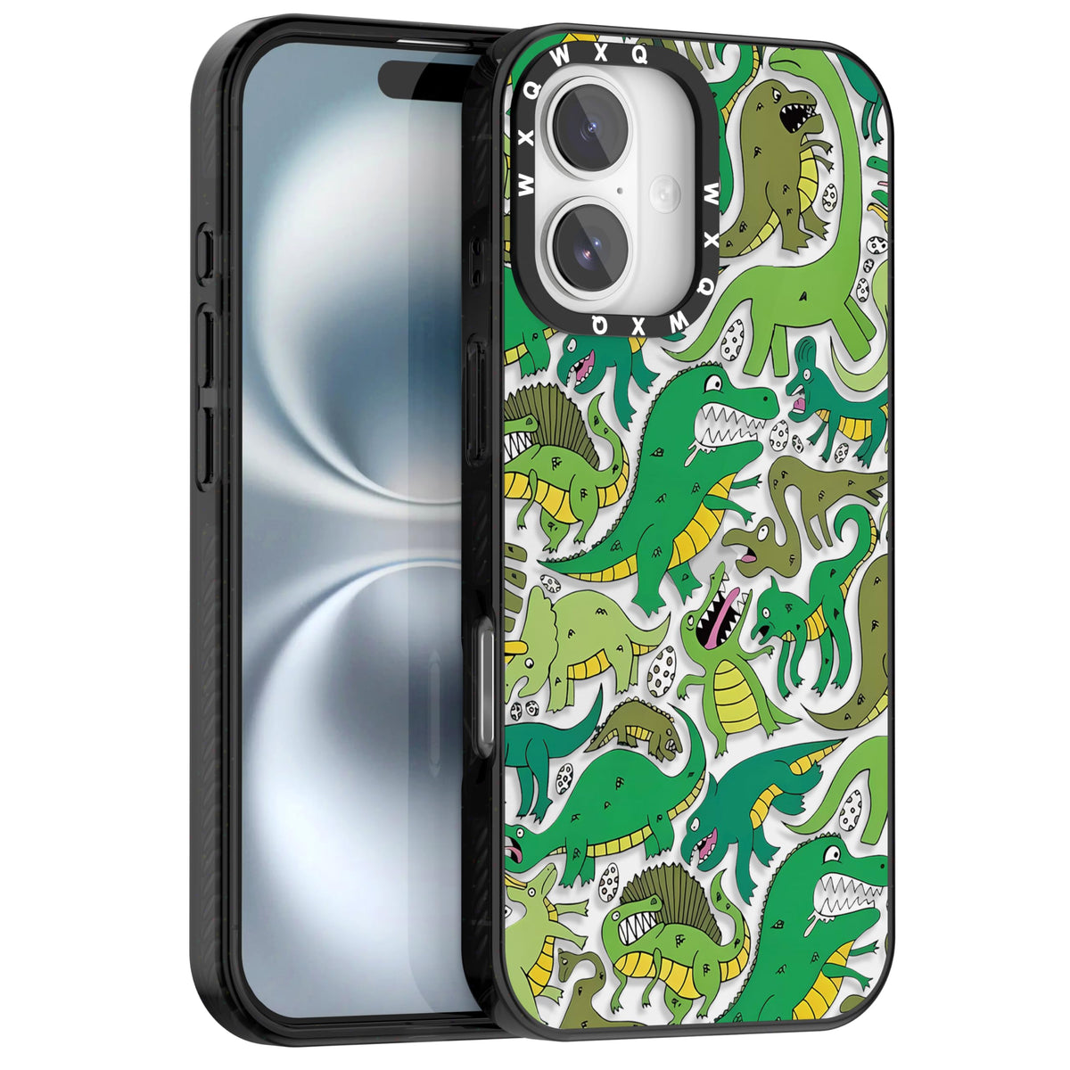 for iPhone 16 pro max Graffiti of Cartoon Animal Clear Phone Case | TPU+PC Premium Painted Anti-Drop Phone Case Superior Shock Absorption Military-Grade Drop Protection cover