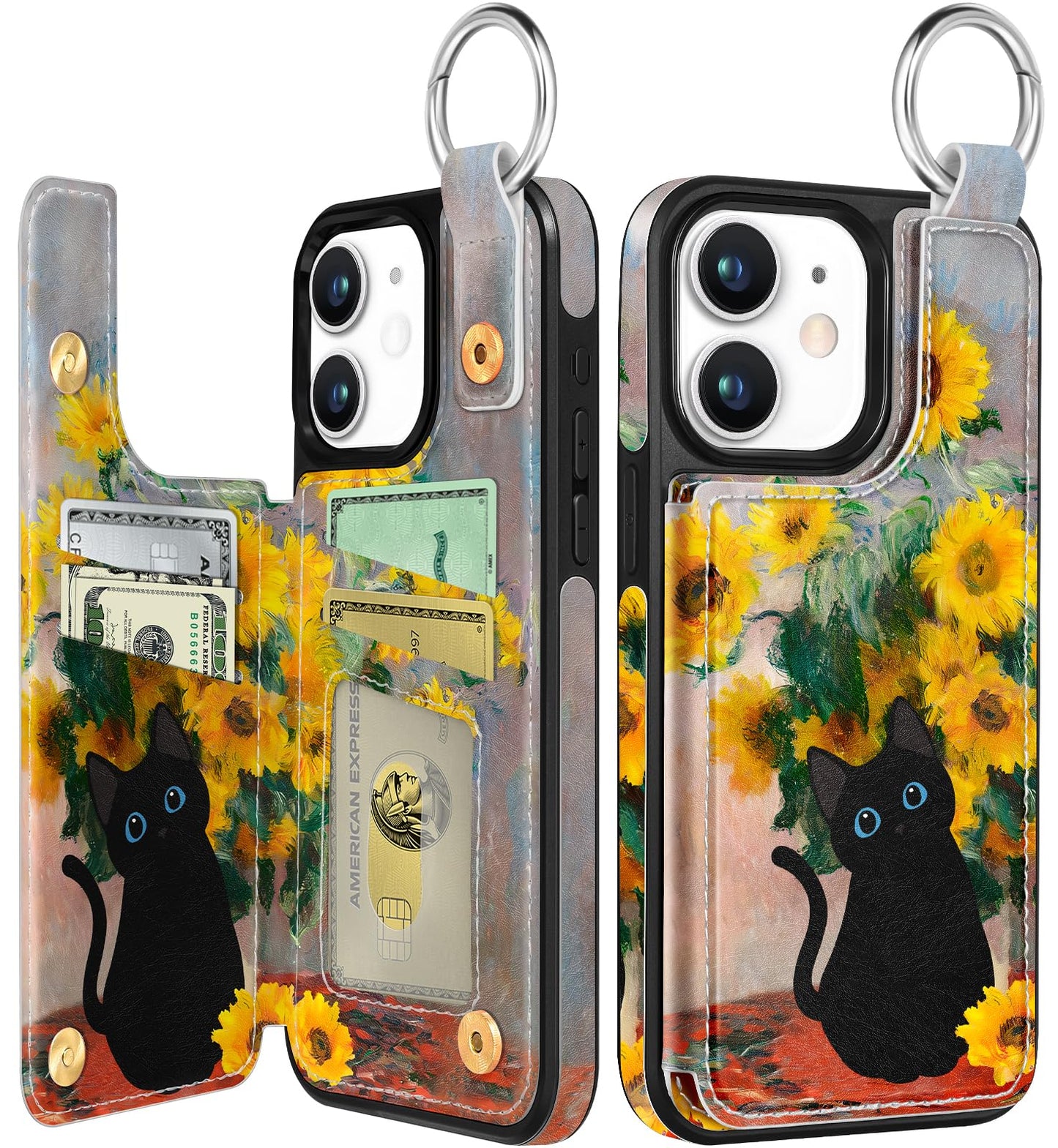 Shorogyt Compatible with iPhone 17 Pro Max Wallet Case with Card Holder - Cute Dog Lover Design Kickstand for Magnetic Clasp Back Flip Folio Leather Phone Covers for Women Men Girls
