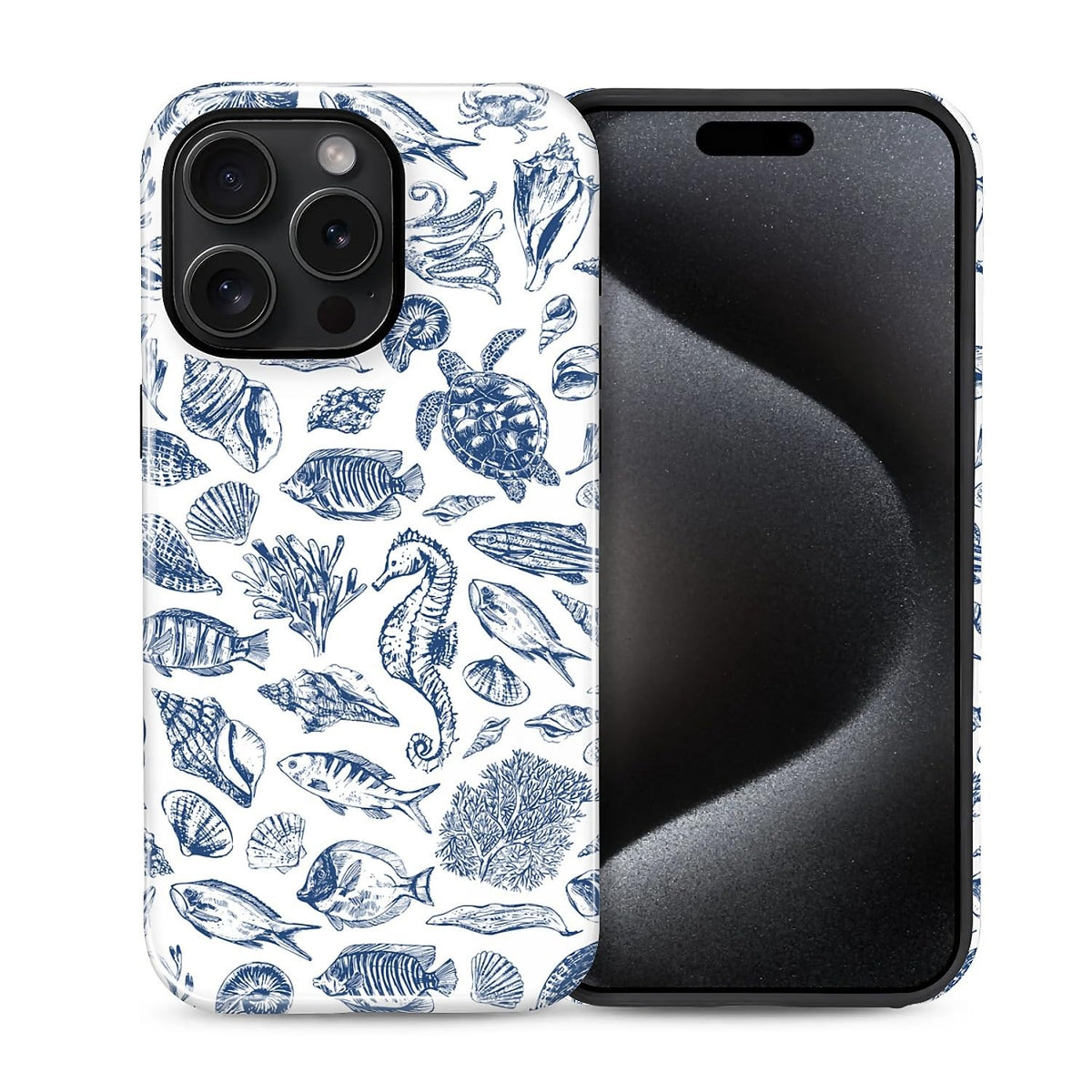 Case for iPhone 15, Shockproof Hybrid Protective Phone Case, Dual-Layer Drop Protection Anti-Scratch, Cozy Cats