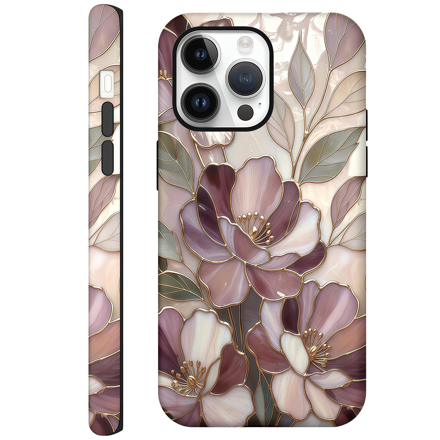 Candlelight Dinner Dog Case for iPhone 12/12 Pro | Hard Hybrid 2-Layer Design, Protective Scratch Resistant Cover for Women Girls