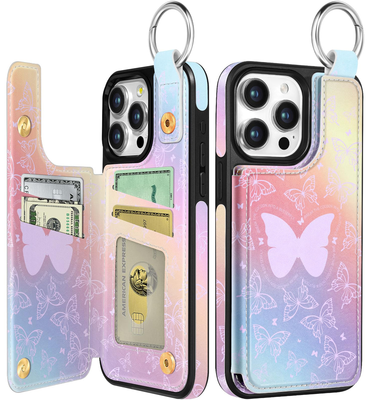Shorogyt Compatible with iPhone 17 Pro Max Wallet Case with Card Holder - Cute Dog Lover Design Kickstand for Magnetic Clasp Back Flip Folio Leather Phone Covers for Women Men Girls