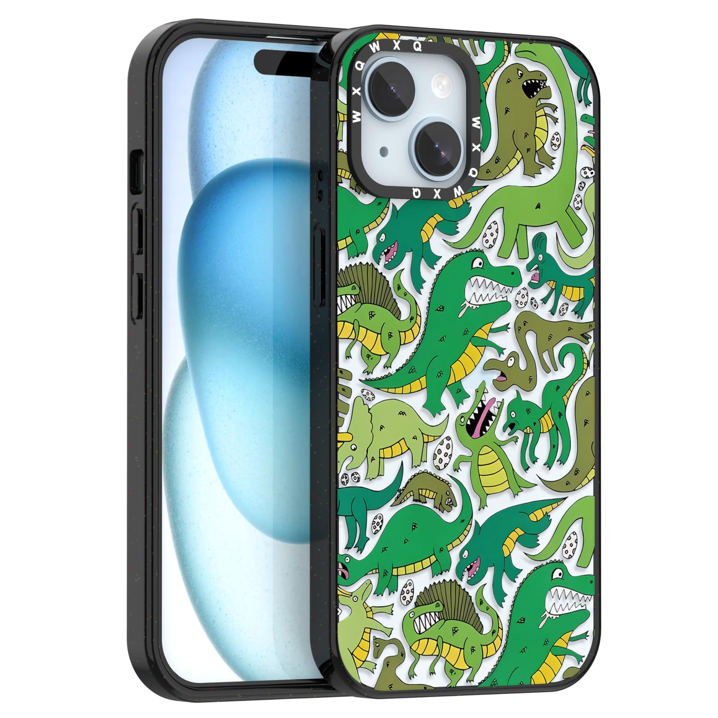 for iPhone 16 pro max Graffiti of Cartoon Animal Clear Phone Case | TPU+PC Premium Painted Anti-Drop Phone Case Superior Shock Absorption Military-Grade Drop Protection cover