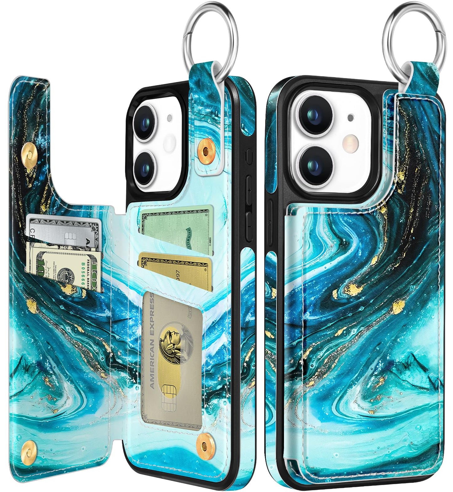 Shorogyt Compatible with iPhone 17 Pro Max Wallet Case with Card Holder - Cute Dog Lover Design Kickstand for Magnetic Clasp Back Flip Folio Leather Phone Covers for Women Men Girls