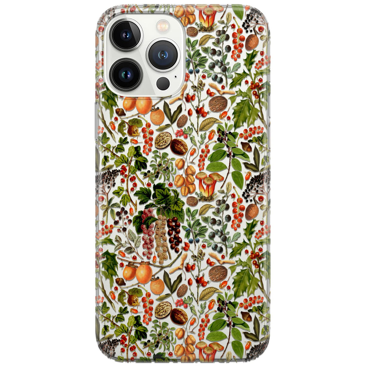 Phone Case Compatible with iPhone 17 Air 16e 15 Pro Max 14 Plus 13 12 Mini SE 11 Lightweight Olive Leaves Shockproof Plants Flexible Botanical Fern Green Herbs Cell Protective Print Floral