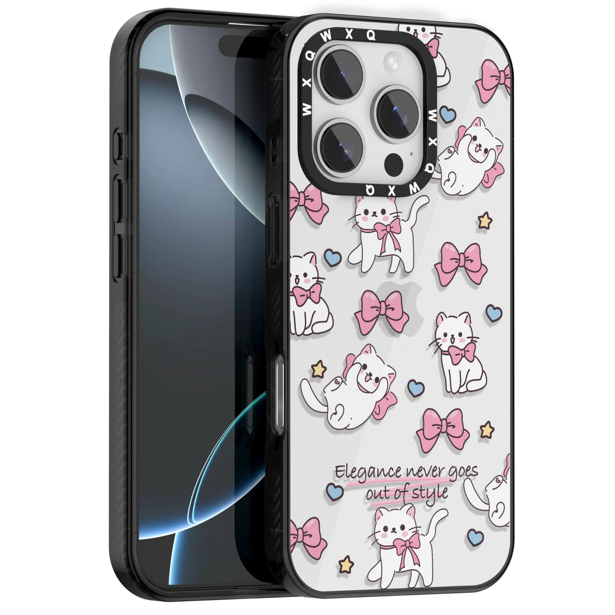for iPhone 16 pro max Graffiti of Cartoon Animal Clear Phone Case | TPU+PC Premium Painted Anti-Drop Phone Case Superior Shock Absorption Military-Grade Drop Protection cover