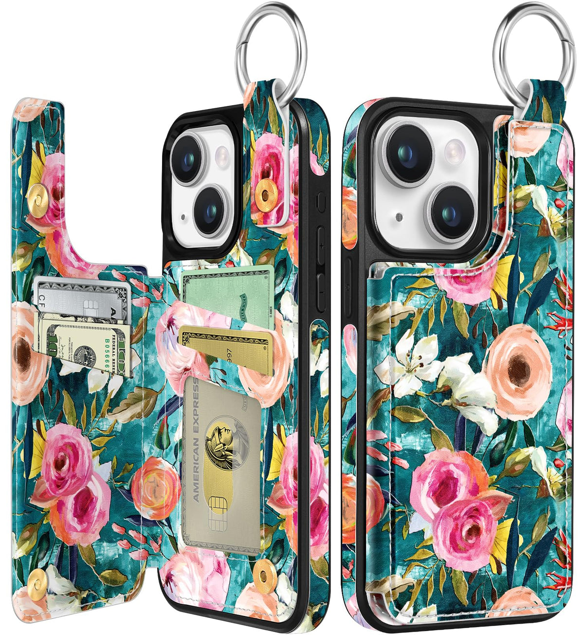 Shorogyt Compatible with iPhone 17 Pro Max Wallet Case with Card Holder - Cute Dog Lover Design Kickstand for Magnetic Clasp Back Flip Folio Leather Phone Covers for Women Men Girls
