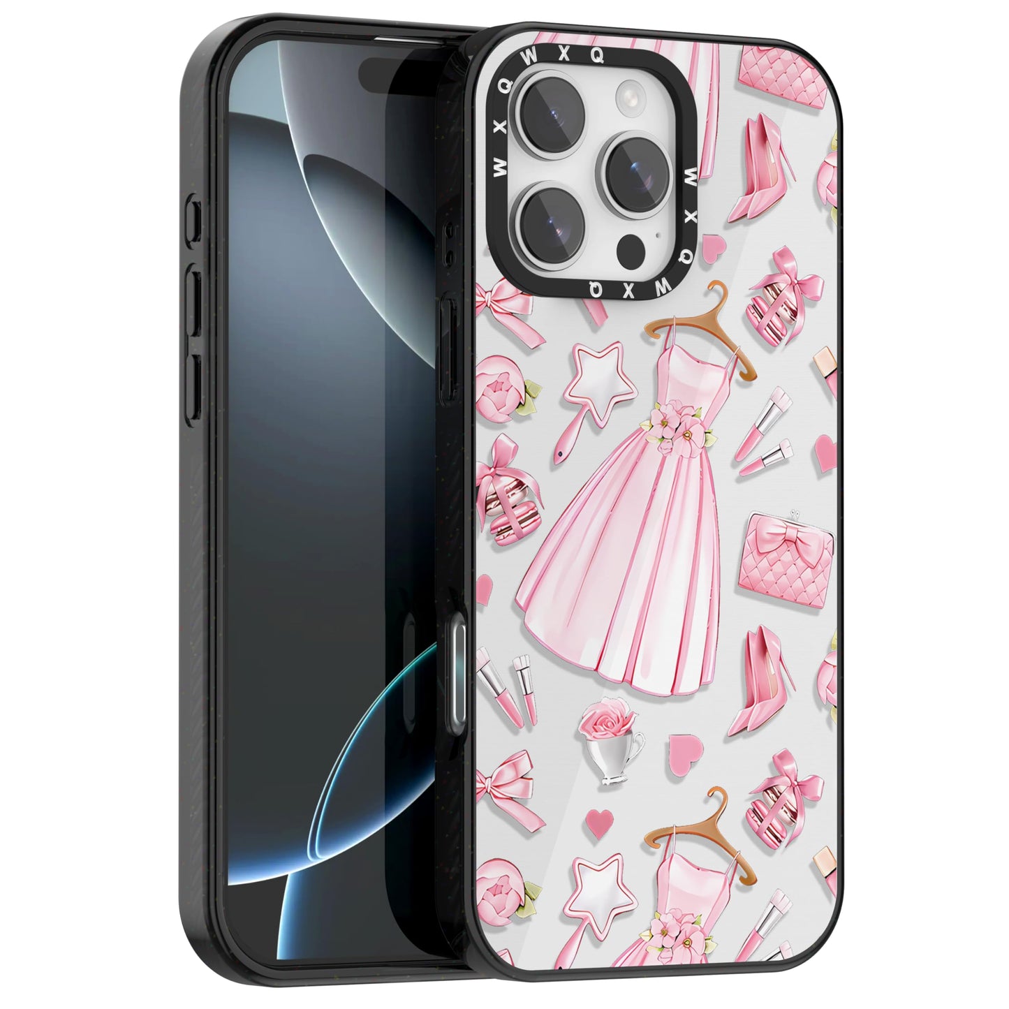 for iPhone 16 pro max Graffiti of Cartoon Animal Clear Phone Case | TPU+PC Premium Painted Anti-Drop Phone Case Superior Shock Absorption Military-Grade Drop Protection cover