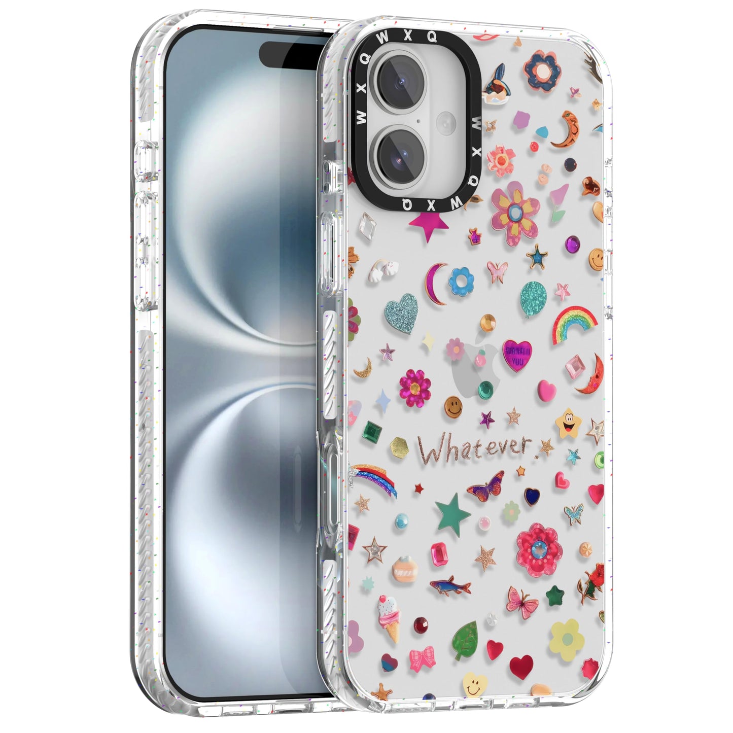 for iPhone 16 pro max Graffiti of Cartoon Animal Clear Phone Case | TPU+PC Premium Painted Anti-Drop Phone Case Superior Shock Absorption Military-Grade Drop Protection cover