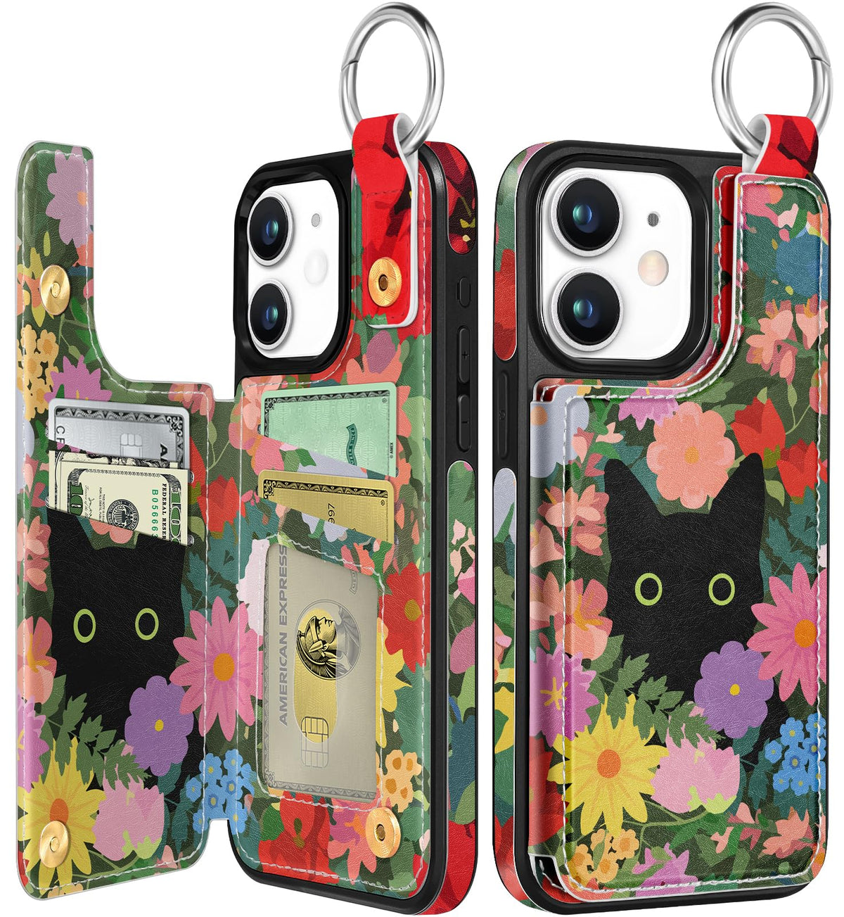 Shorogyt Compatible with iPhone 17 Pro Max Wallet Case with Card Holder - Cute Dog Lover Design Kickstand for Magnetic Clasp Back Flip Folio Leather Phone Covers for Women Men Girls