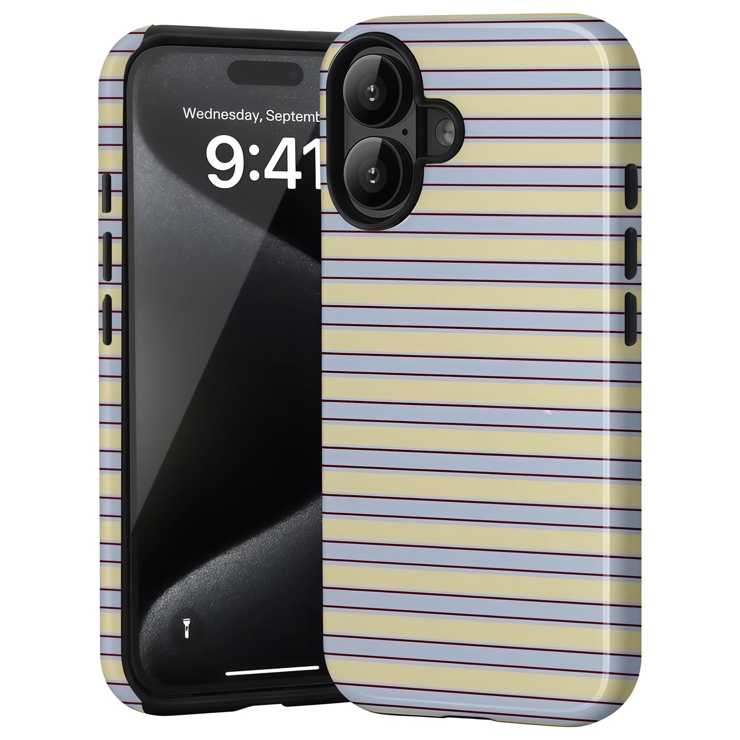Candlelight Dinner Dog Case for iPhone 12/12 Pro | Hard Hybrid 2-Layer Design, Protective Scratch Resistant Cover for Women Girls