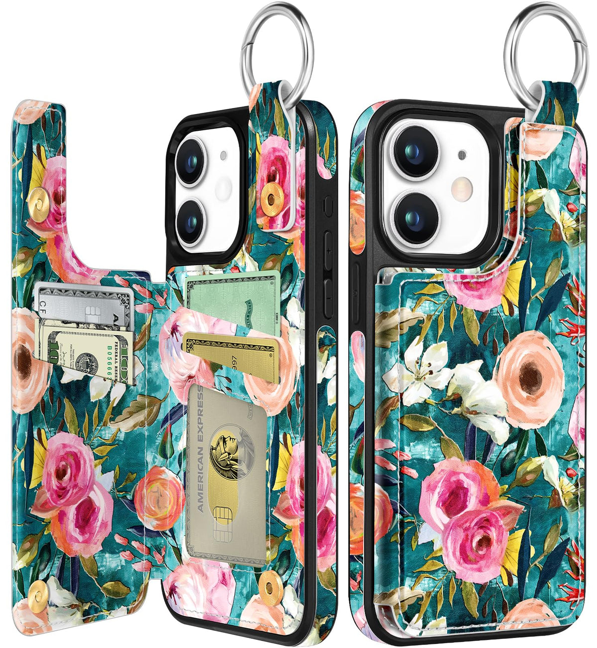 Shorogyt Compatible with iPhone 17 Pro Max Wallet Case with Card Holder - Cute Dog Lover Design Kickstand for Magnetic Clasp Back Flip Folio Leather Phone Covers for Women Men Girls