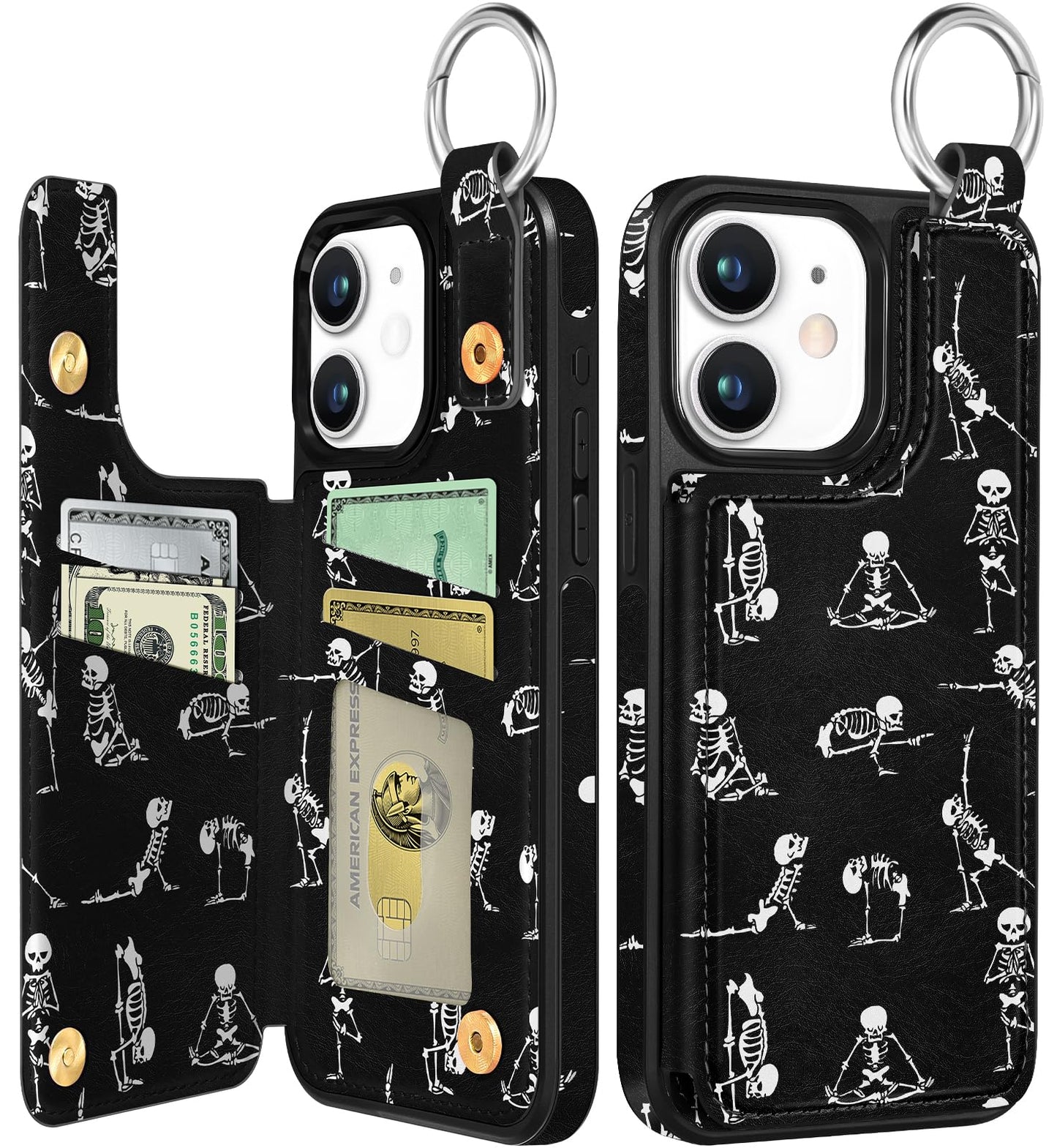 Shorogyt Compatible with iPhone 17 Pro Max Wallet Case with Card Holder - Cute Dog Lover Design Kickstand for Magnetic Clasp Back Flip Folio Leather Phone Covers for Women Men Girls