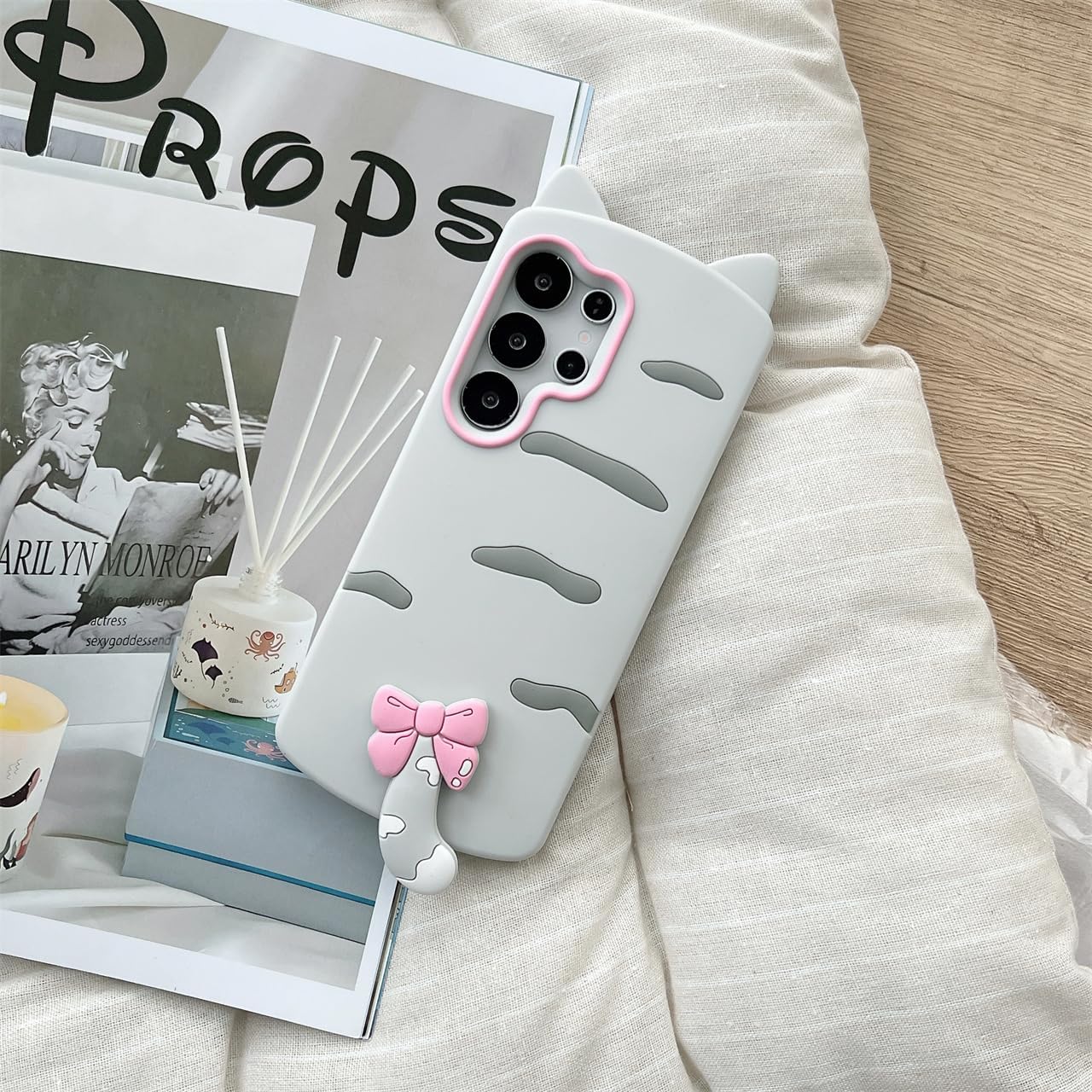 3D Cartoon case for Samsung Galaxy S26 Ultra, Funny Cute Cat Cool Kawaii Soft Silicone Case Women Girls Shockproof Protector Cover Compatible with Samsung Galaxy S26 Ultra