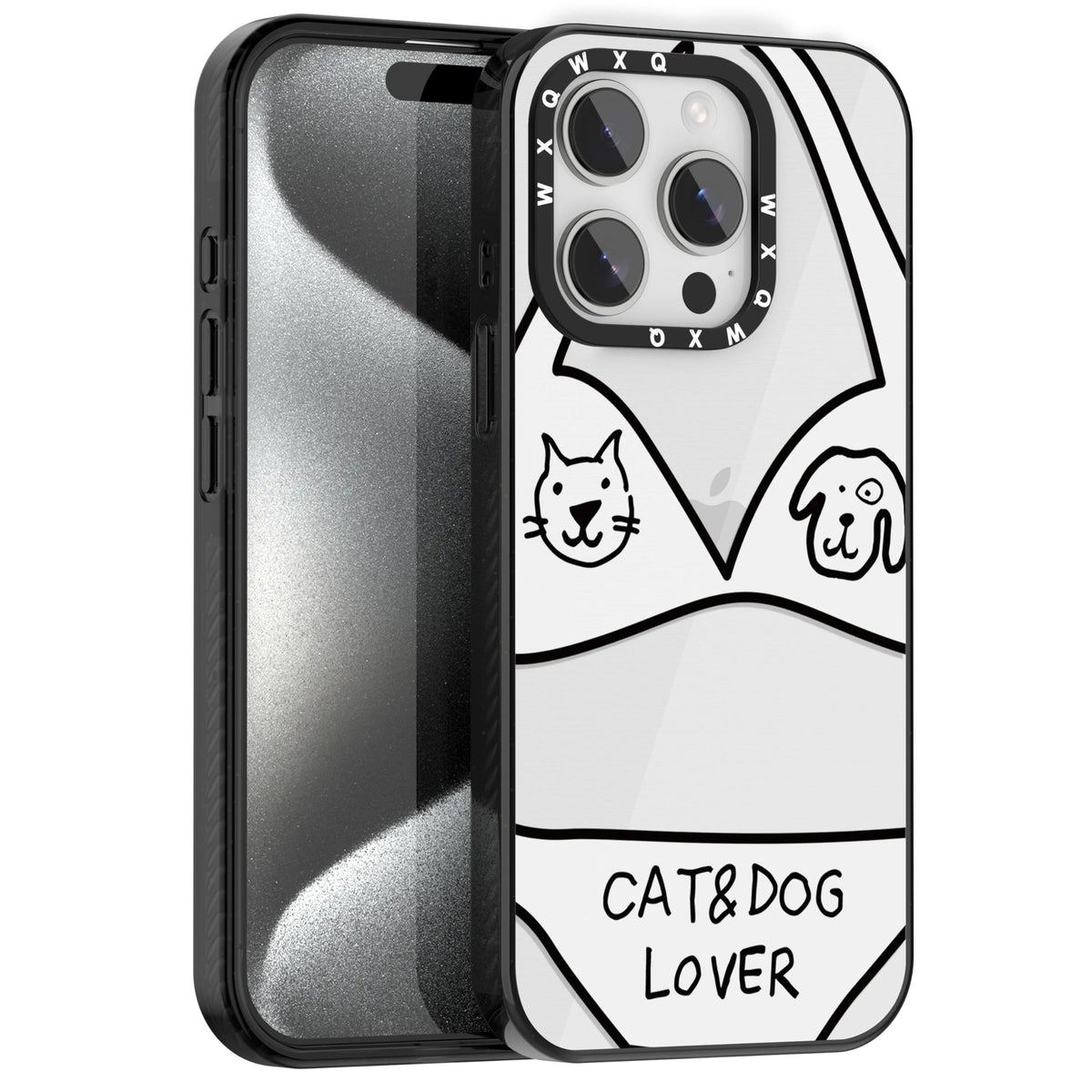 for iPhone 16 pro max Graffiti of Cartoon Animal Clear Phone Case | TPU+PC Premium Painted Anti-Drop Phone Case Superior Shock Absorption Military-Grade Drop Protection cover