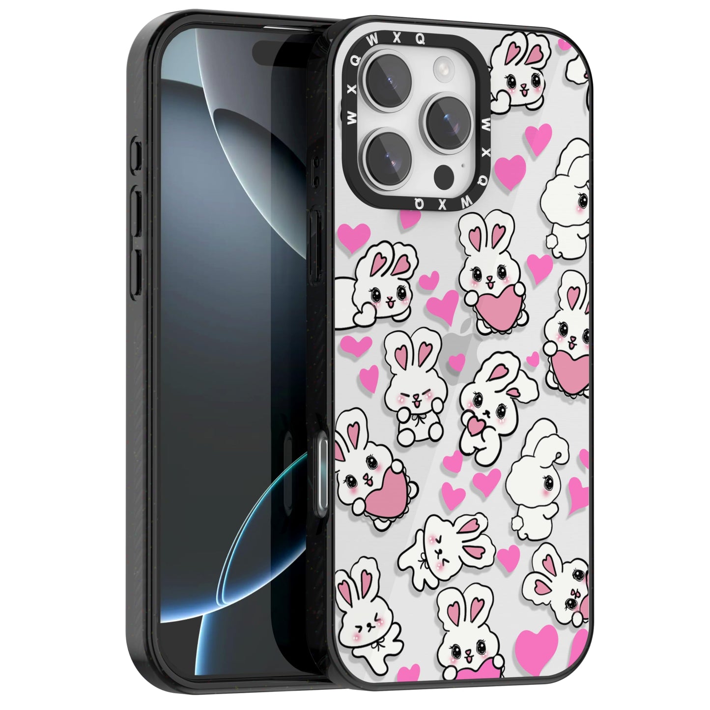 for iPhone 16 pro max Graffiti of Cartoon Animal Clear Phone Case | TPU+PC Premium Painted Anti-Drop Phone Case Superior Shock Absorption Military-Grade Drop Protection cover