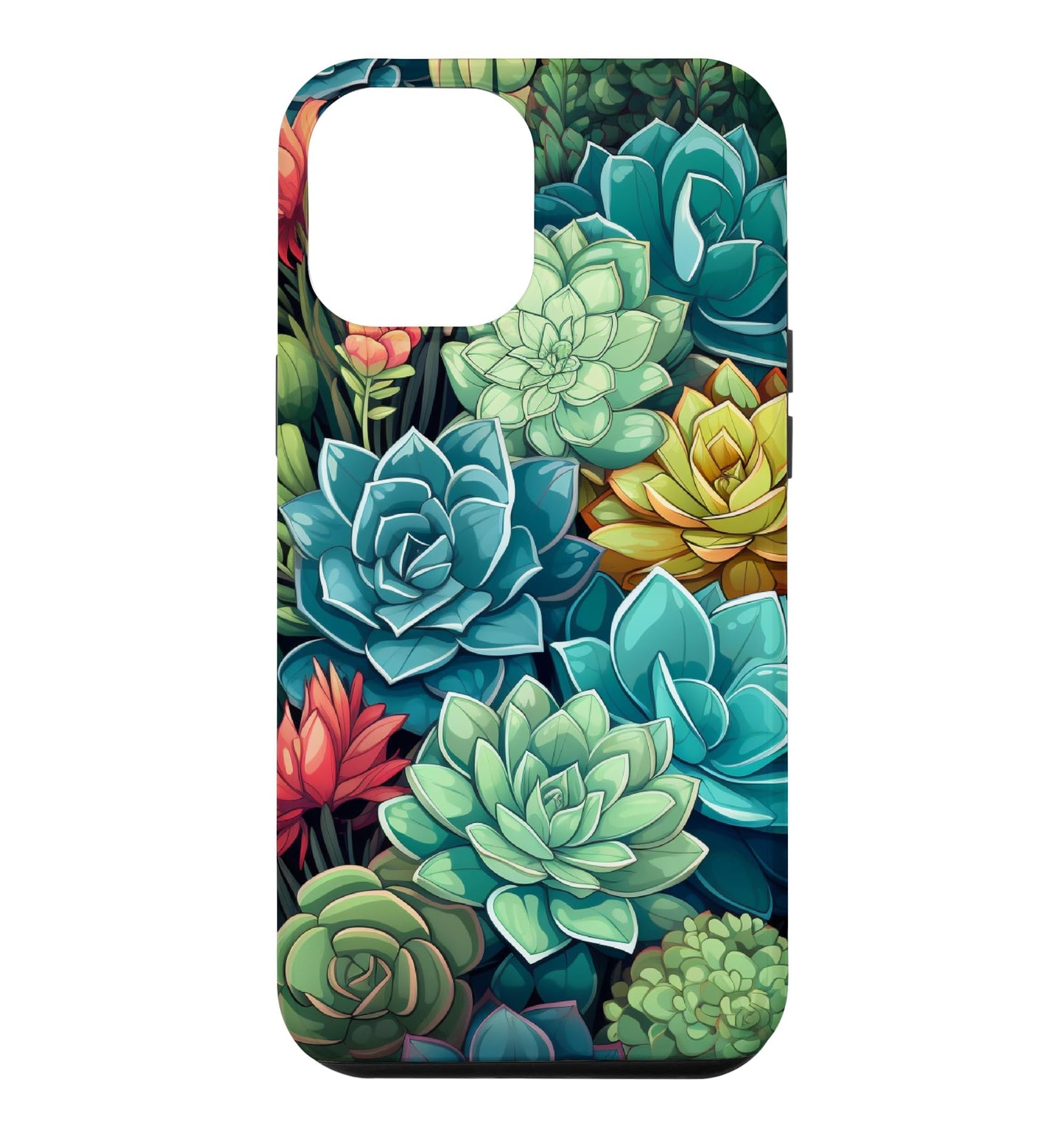 Succulent Plant Botanical Green Floral Pattern Flower Cactus Case for iPhone Air