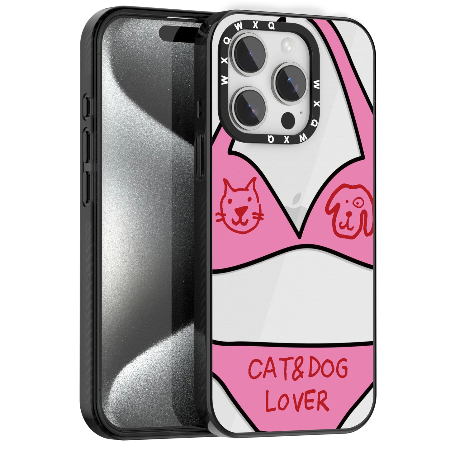 for iPhone 16 pro max Graffiti of Cartoon Animal Clear Phone Case | TPU+PC Premium Painted Anti-Drop Phone Case Superior Shock Absorption Military-Grade Drop Protection cover