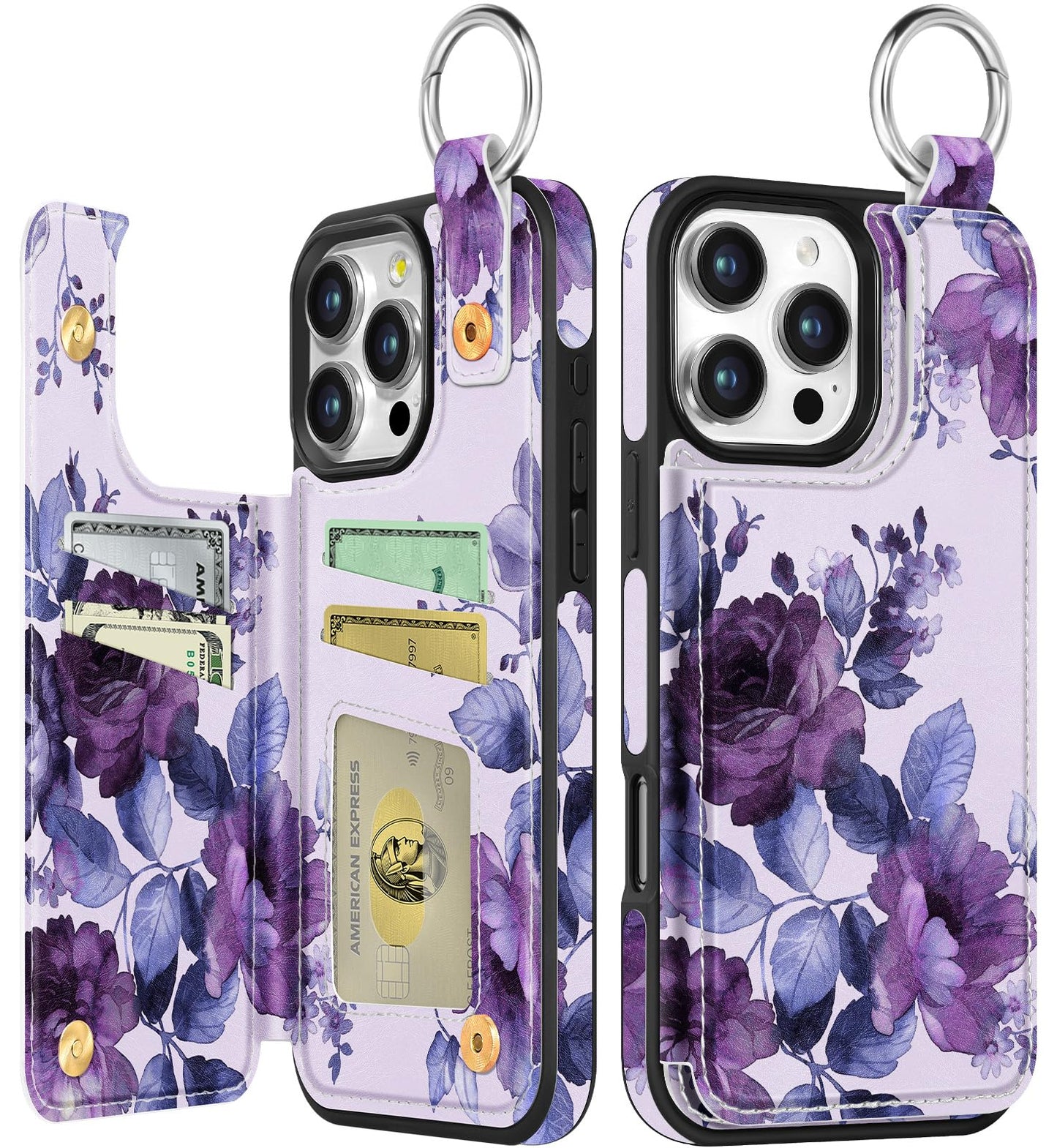 Shorogyt Compatible with iPhone 17 Pro Max Wallet Case with Card Holder - Cute Dog Lover Design Kickstand for Magnetic Clasp Back Flip Folio Leather Phone Covers for Women Men Girls