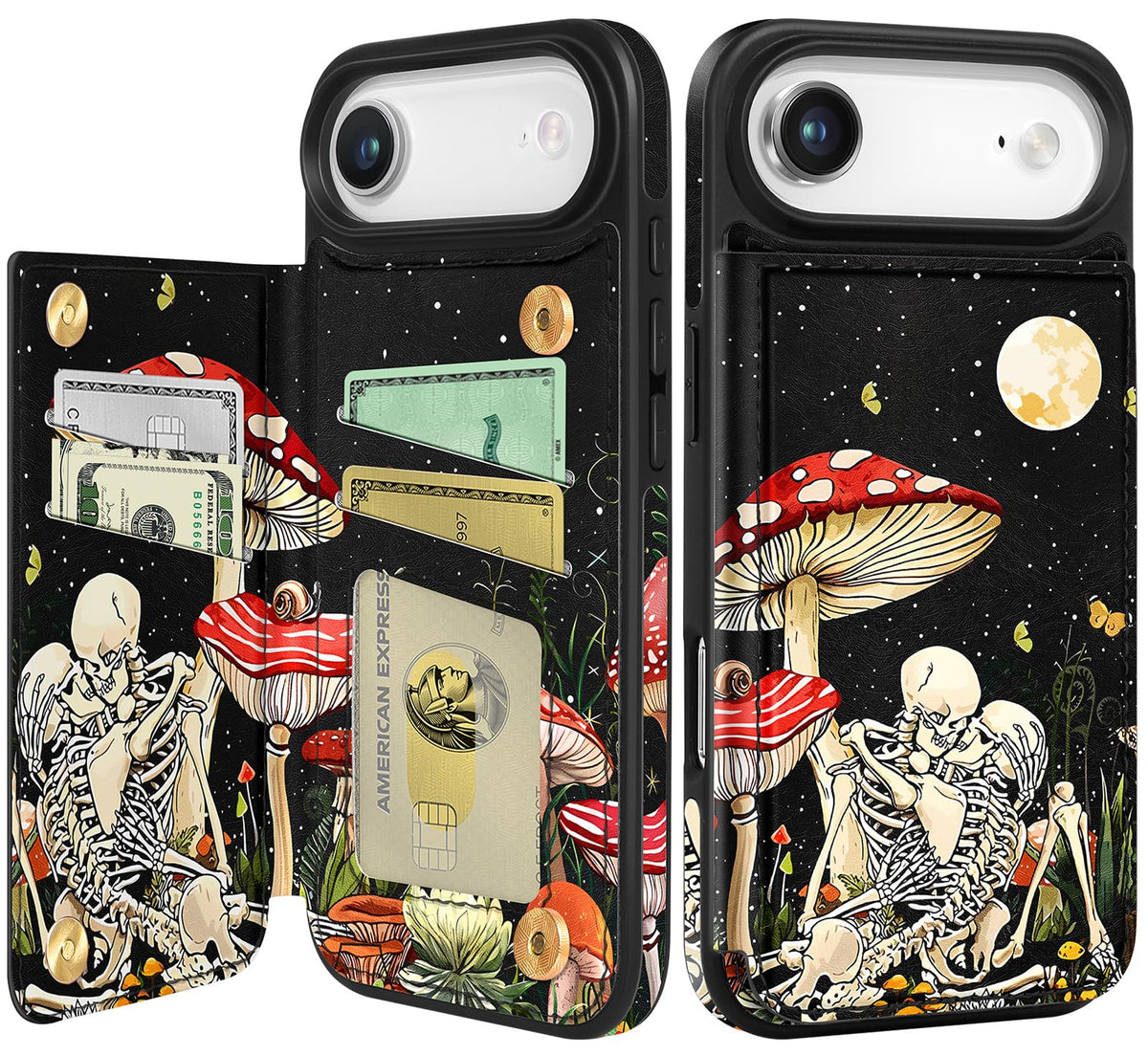 Shorogyt Compatible with iPhone 17 Pro Max Wallet Case with Card Holder - Cute Dog Lover Design Kickstand for Magnetic Clasp Back Flip Folio Leather Phone Covers for Women Men Girls