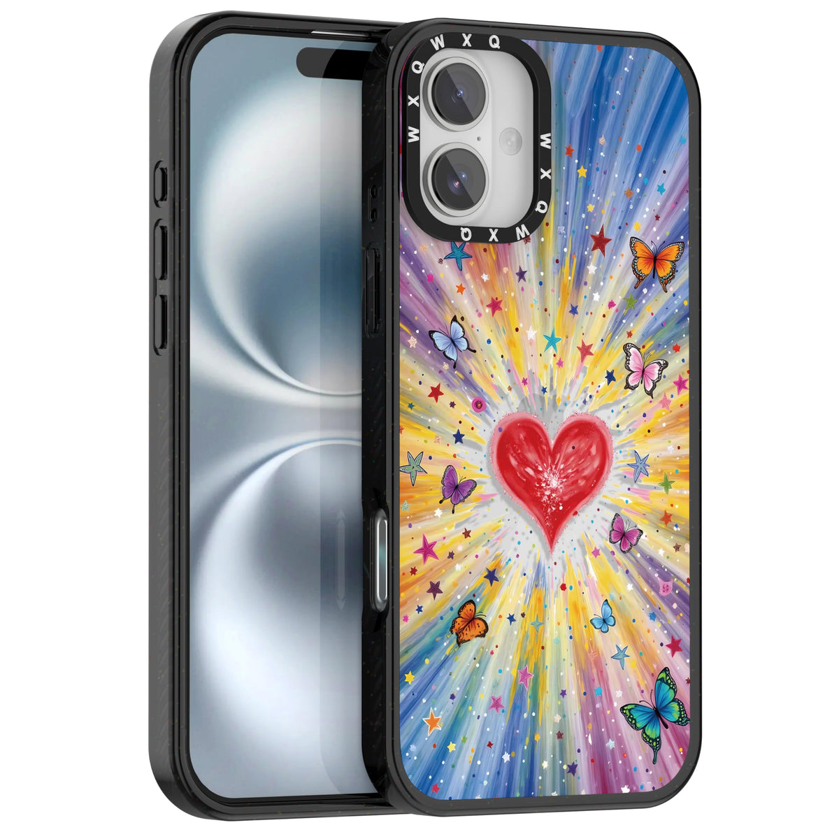 for iPhone 16 pro max Graffiti of Cartoon Animal Clear Phone Case | TPU+PC Premium Painted Anti-Drop Phone Case Superior Shock Absorption Military-Grade Drop Protection cover