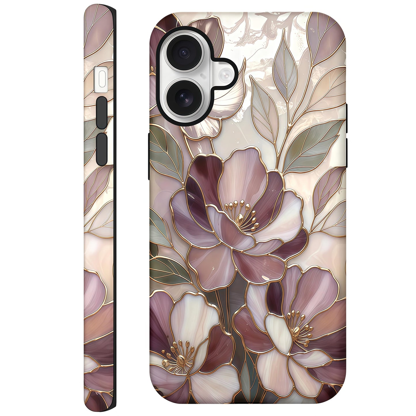 Candlelight Dinner Dog Case for iPhone 12/12 Pro | Hard Hybrid 2-Layer Design, Protective Scratch Resistant Cover for Women Girls