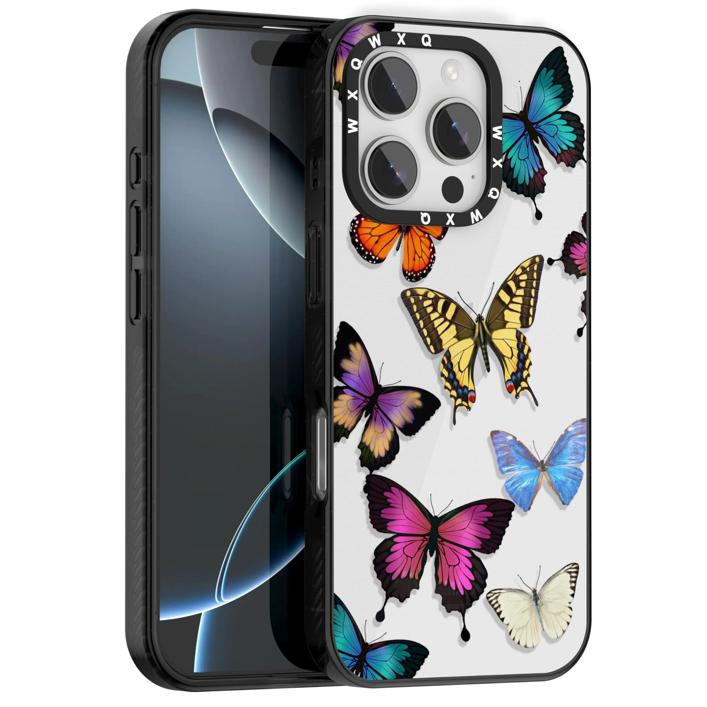 for iPhone 16 pro max Graffiti of Cartoon Animal Clear Phone Case | TPU+PC Premium Painted Anti-Drop Phone Case Superior Shock Absorption Military-Grade Drop Protection cover