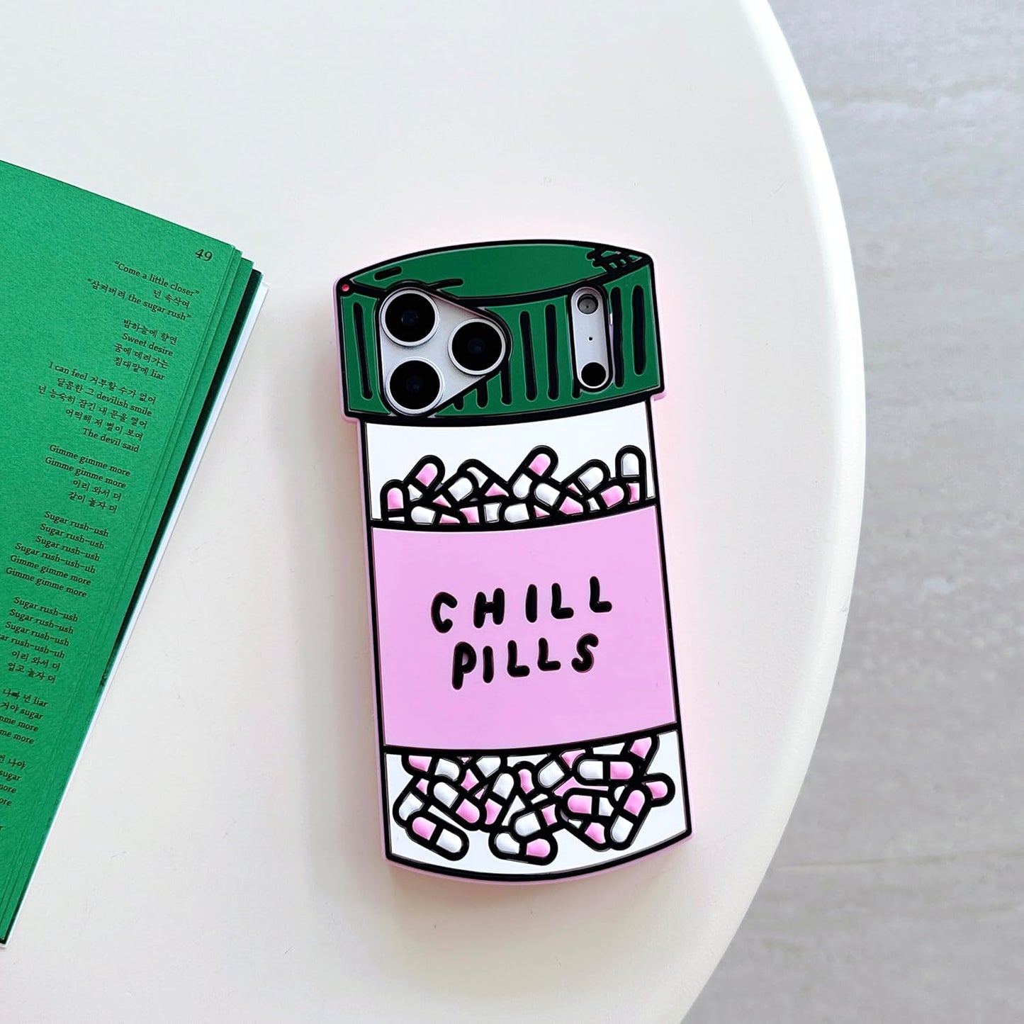 Cases Compatible with iPhone 17 Pro Max Case 3D Silicone Cute Cartoon Lovely Design Soft Slim Fit Rubber Bumper Shockproof Cover for Apple iPhone 17 Pro Max 6.9" Pills