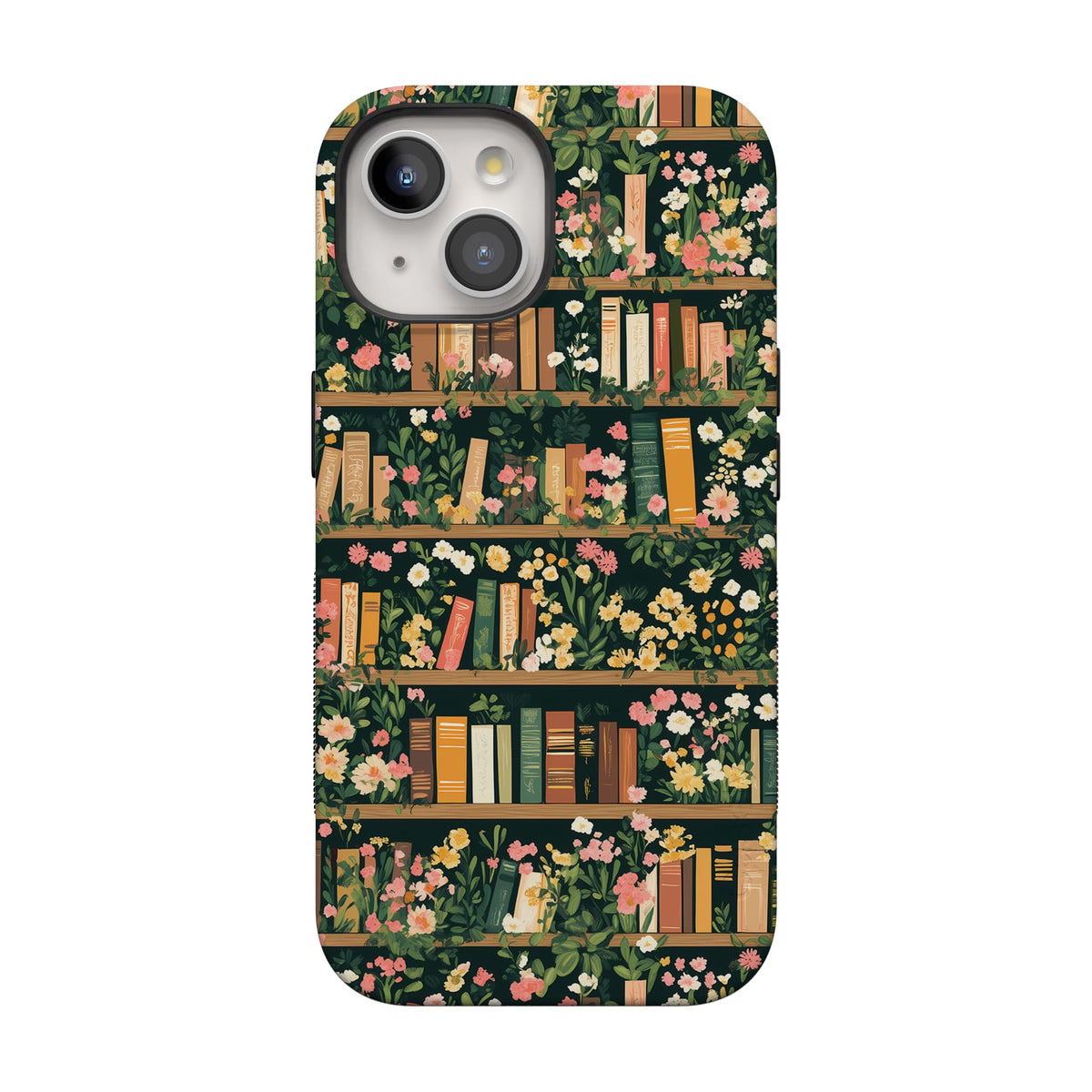 Casely iPhone 15 Case | Hanging Around | Potted Plants Floral | Bold Protective Design | Compatible with MagSafe
