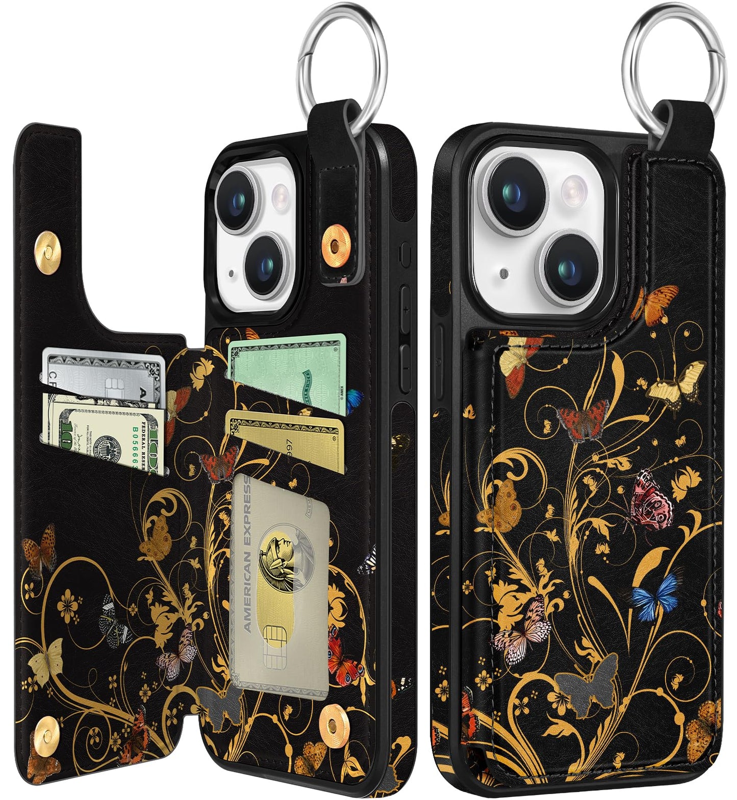 Shorogyt Compatible with iPhone 17 Pro Max Wallet Case with Card Holder - Cute Dog Lover Design Kickstand for Magnetic Clasp Back Flip Folio Leather Phone Covers for Women Men Girls