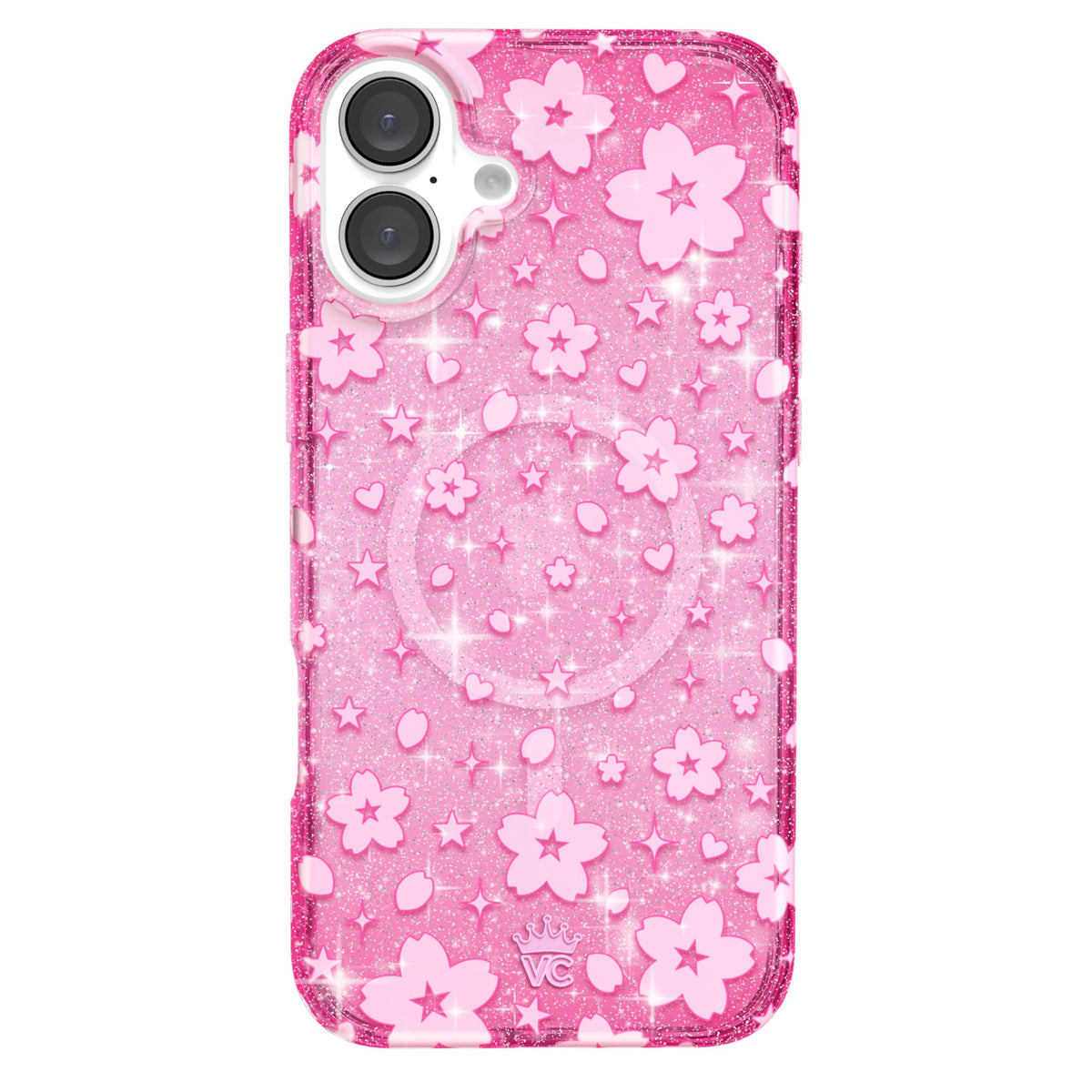 VELVET CAVIAR Christmas Phone Case for iPhone 16 - Compatible with MagSafe [10ft Drop Tested] - Holiday Peppermint Glitter Winter Theme