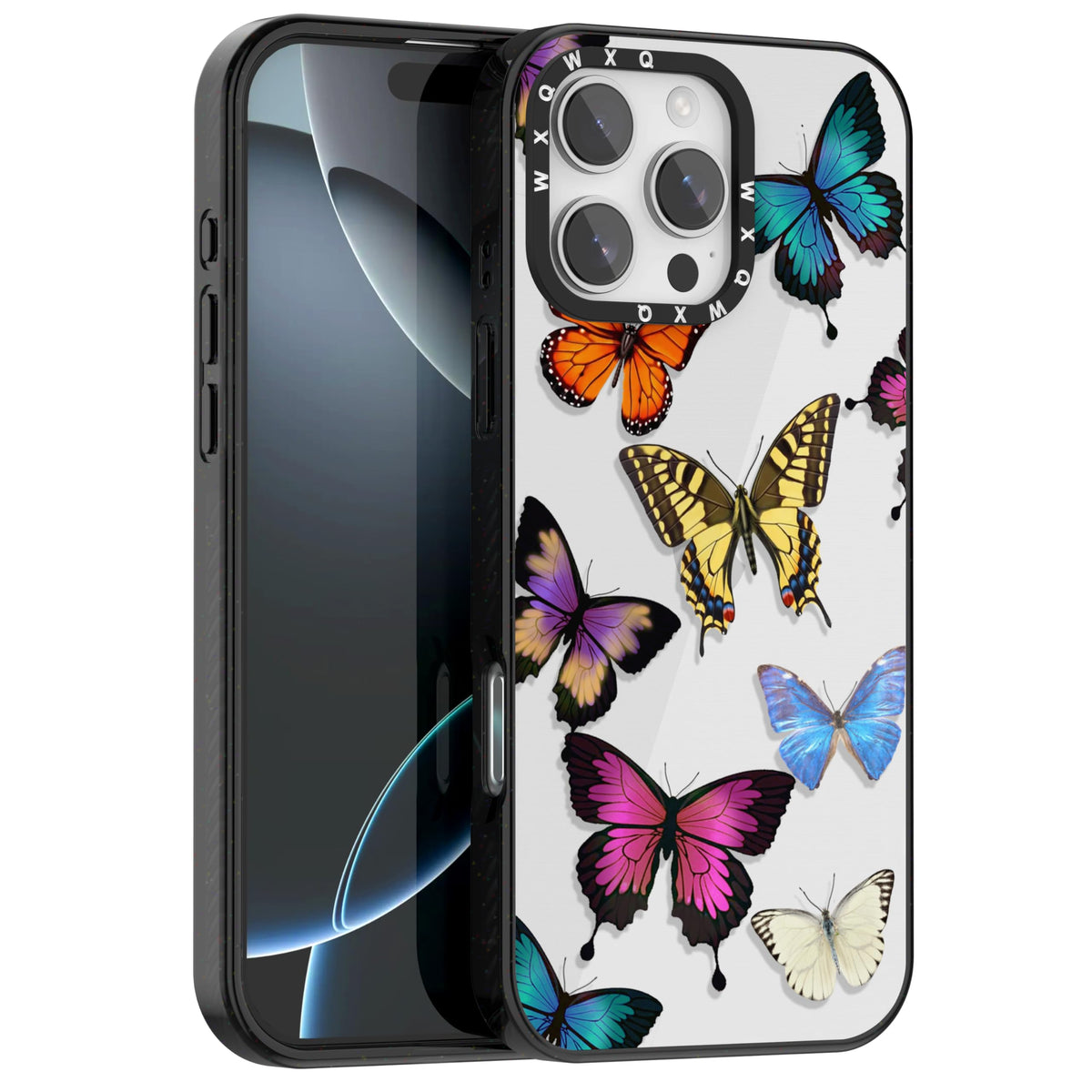 for iPhone 16 pro max Graffiti of Cartoon Animal Clear Phone Case | TPU+PC Premium Painted Anti-Drop Phone Case Superior Shock Absorption Military-Grade Drop Protection cover