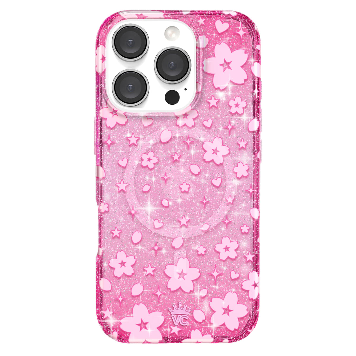 VELVET CAVIAR Christmas Phone Case for iPhone 16 - Compatible with MagSafe [10ft Drop Tested] - Holiday Peppermint Glitter Winter Theme