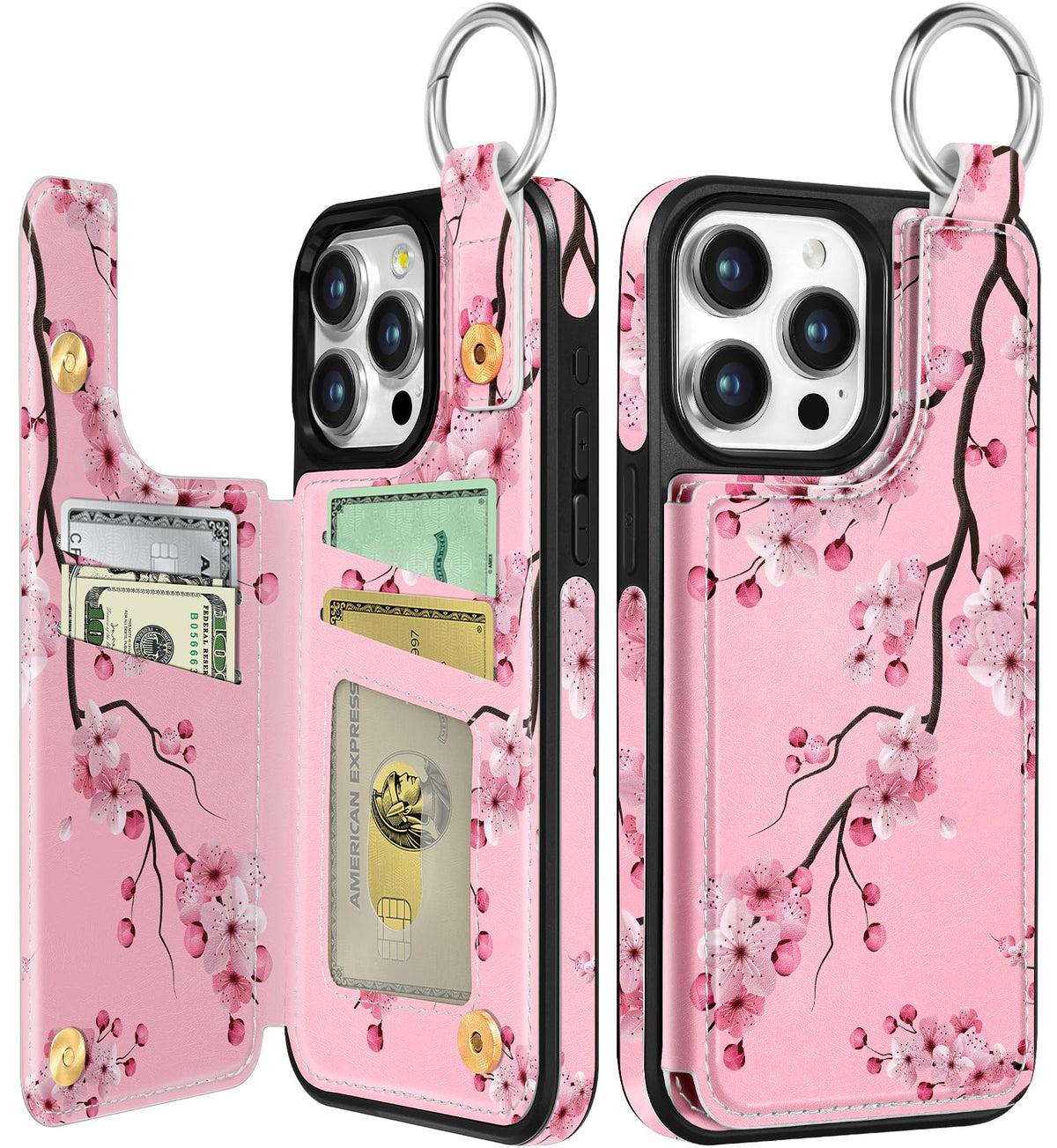 Shorogyt Compatible with iPhone 17 Pro Max Wallet Case with Card Holder - Cute Dog Lover Design Kickstand for Magnetic Clasp Back Flip Folio Leather Phone Covers for Women Men Girls